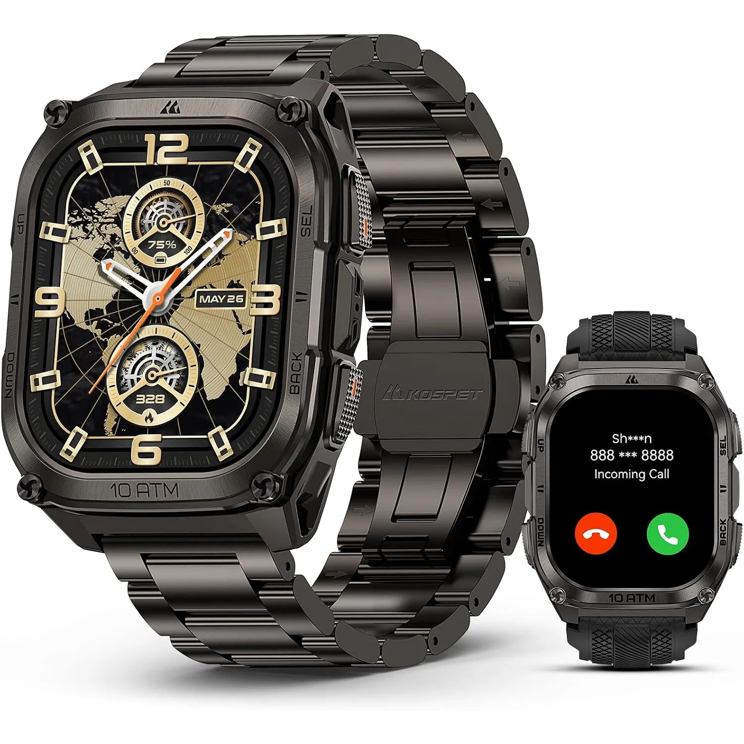 KOSPET Tank M4 Special Edition Outdoor Smartwatch Herren,Dualband-GPS