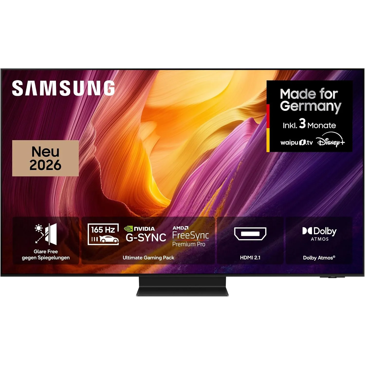 Samsung OLED S95H 4K 55 Zoll (138 cm), UHD Fernseher, Antireflexion mit Glare Free, OLED HDR pro, Ultimate Gaming Pack …