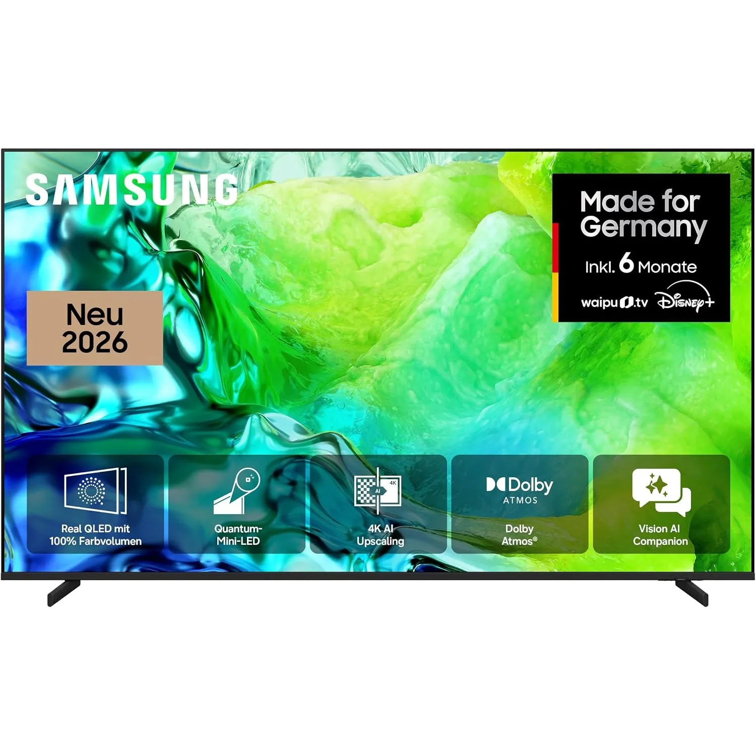 Samsung Neo QLED QN80H 4K 75 Zoll (189 cm), UHD Fernseher, Quantum-Mini-LED für ultrafeine Kontraste, 4K AI Upscaling, …