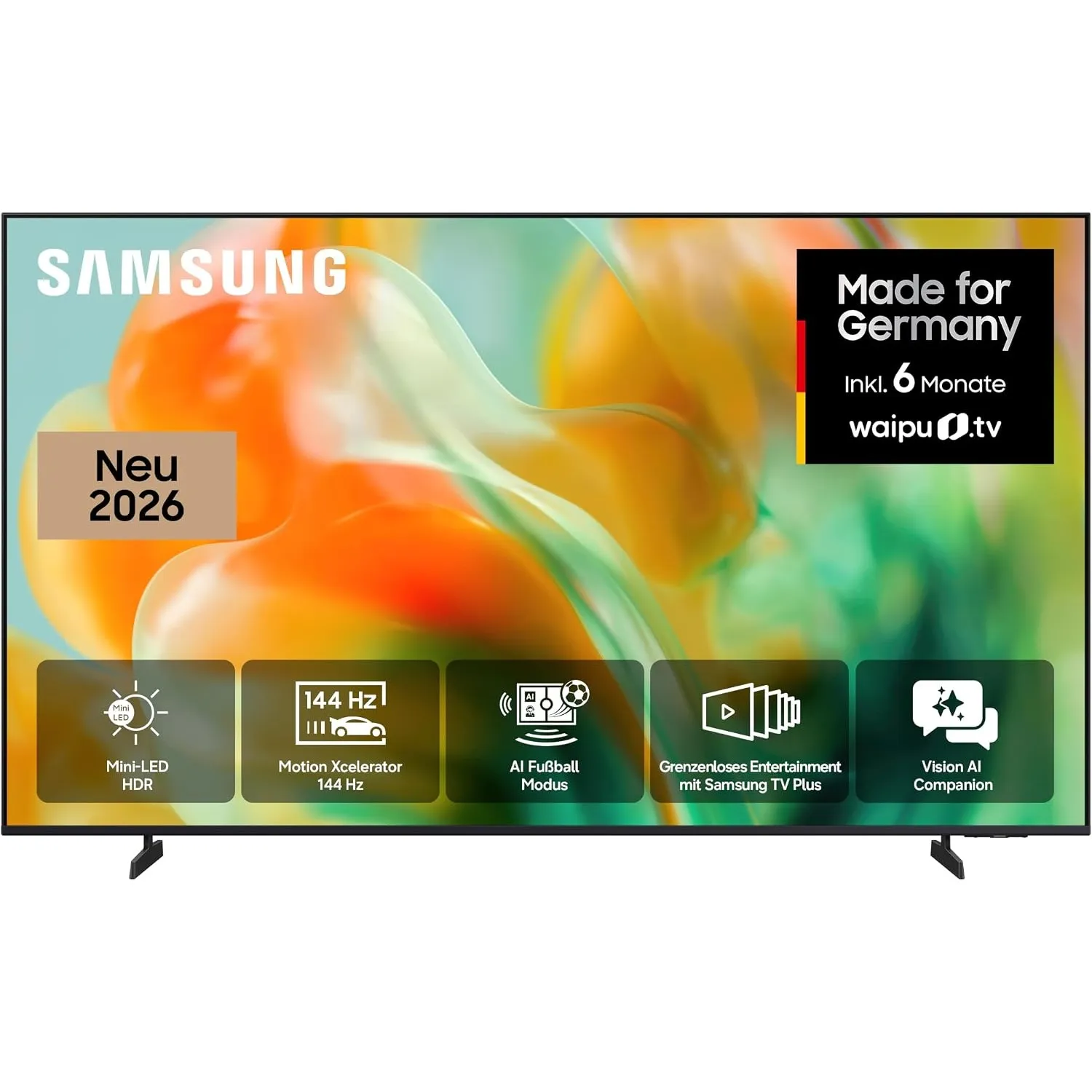 Samsung Mini LED M80H 4K 65 Zoll (163 cm), UHD Fernseher, Mini LED HDR für beeindruckende Details, Motion Xcelerator 14…