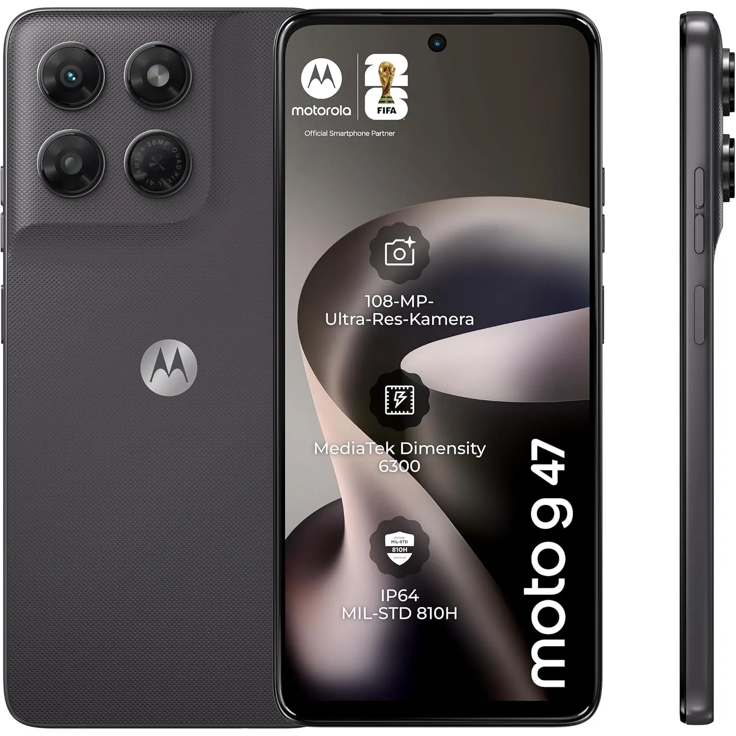Moto g47 Smartphone 108-MP-Kamera 8-128GB black