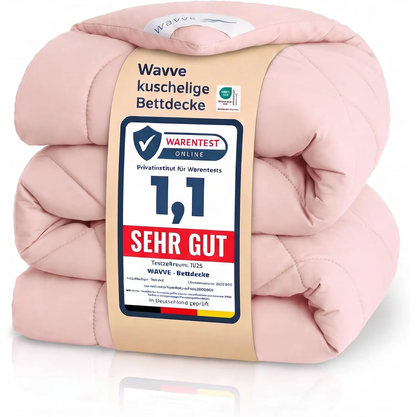 WAVVE Vierjahreszeiten Bettdecke 135x200 Ohne Bezug 300gsm Ganzjahresdecke 135x200 cm 4 Jahreszeiten Steppdecke Weiche …