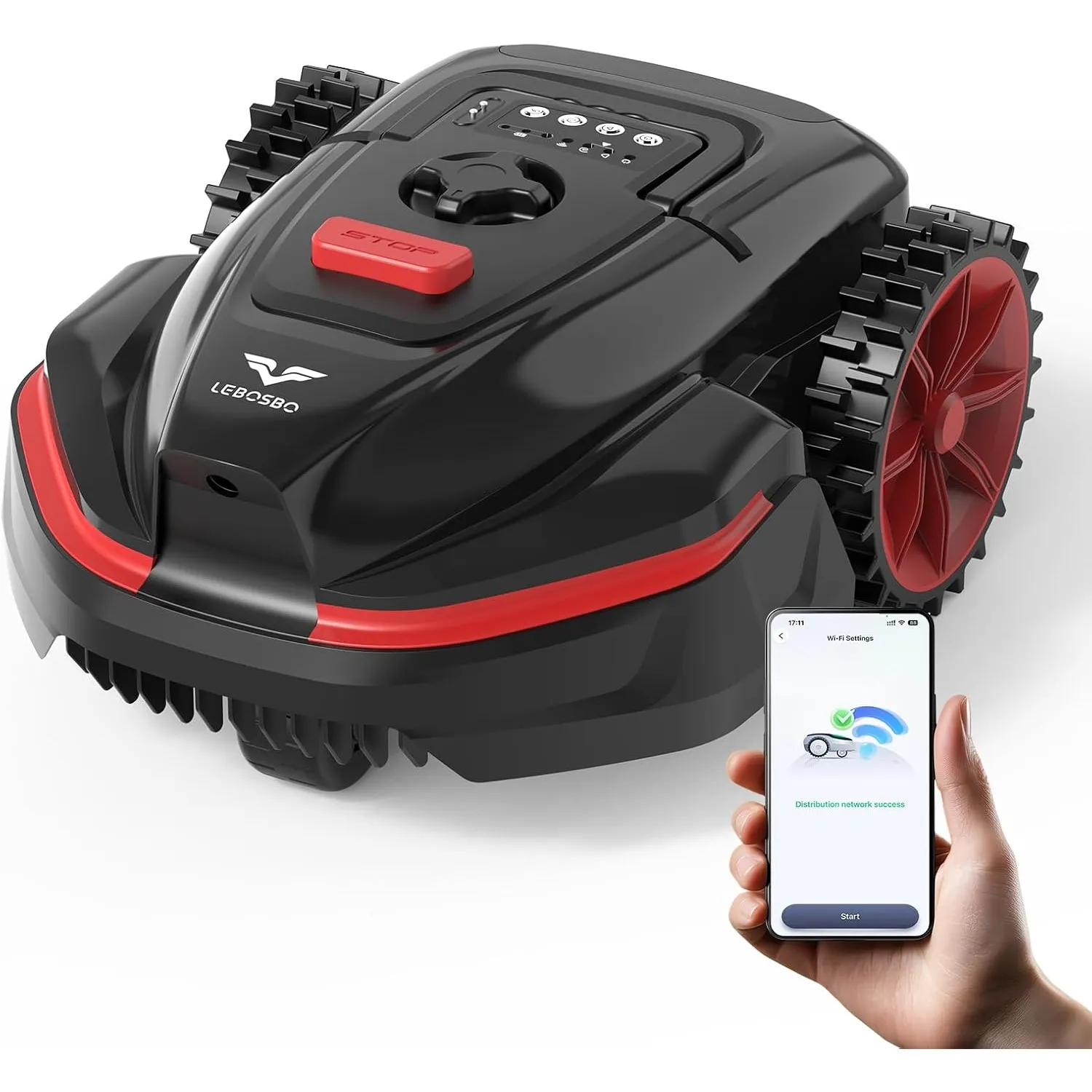 V3 Mähroboter ohne Begrenzungskabel, KI-Visionsnavigation, 150+ Hinderniserkennung, App-Steuerung, bürstenloser Motor, …