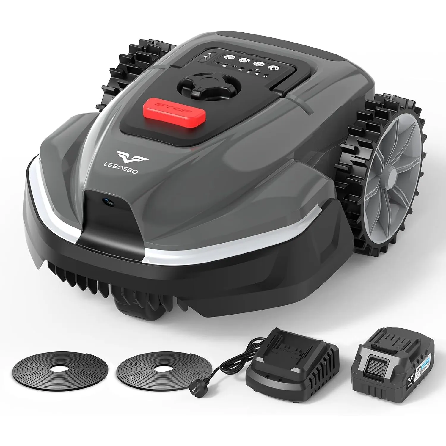 V3 Mähroboter ohne Begrenzungskabel, KI-Visionsnavigation, 150+ Hinderniserkennung, App-Steuerung, bürstenloser Motor, …