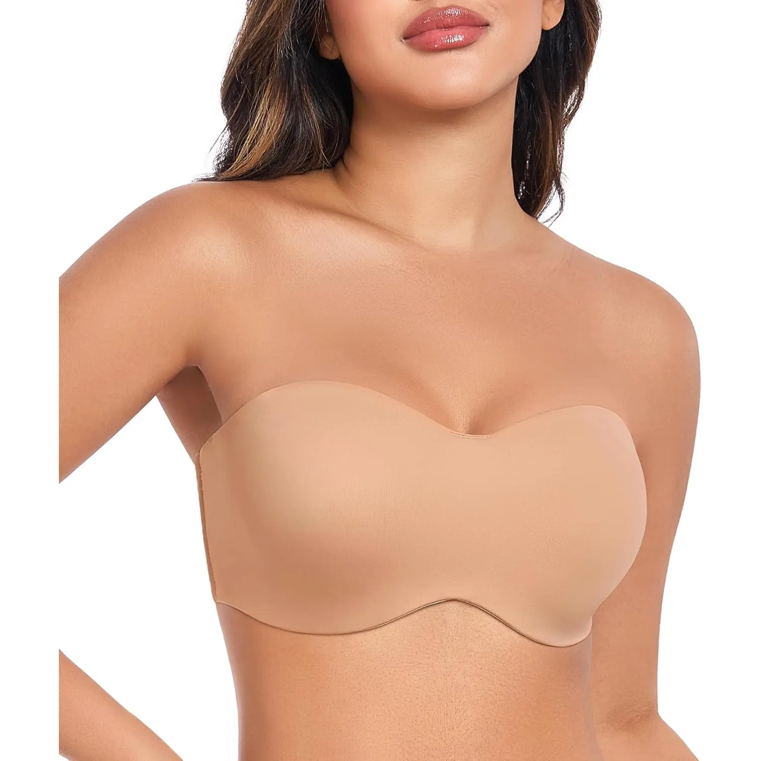 DotVol Damen BH Große Größen Bügel Bra Ungepolstert Bandeau Trägerloser Multiway BHS