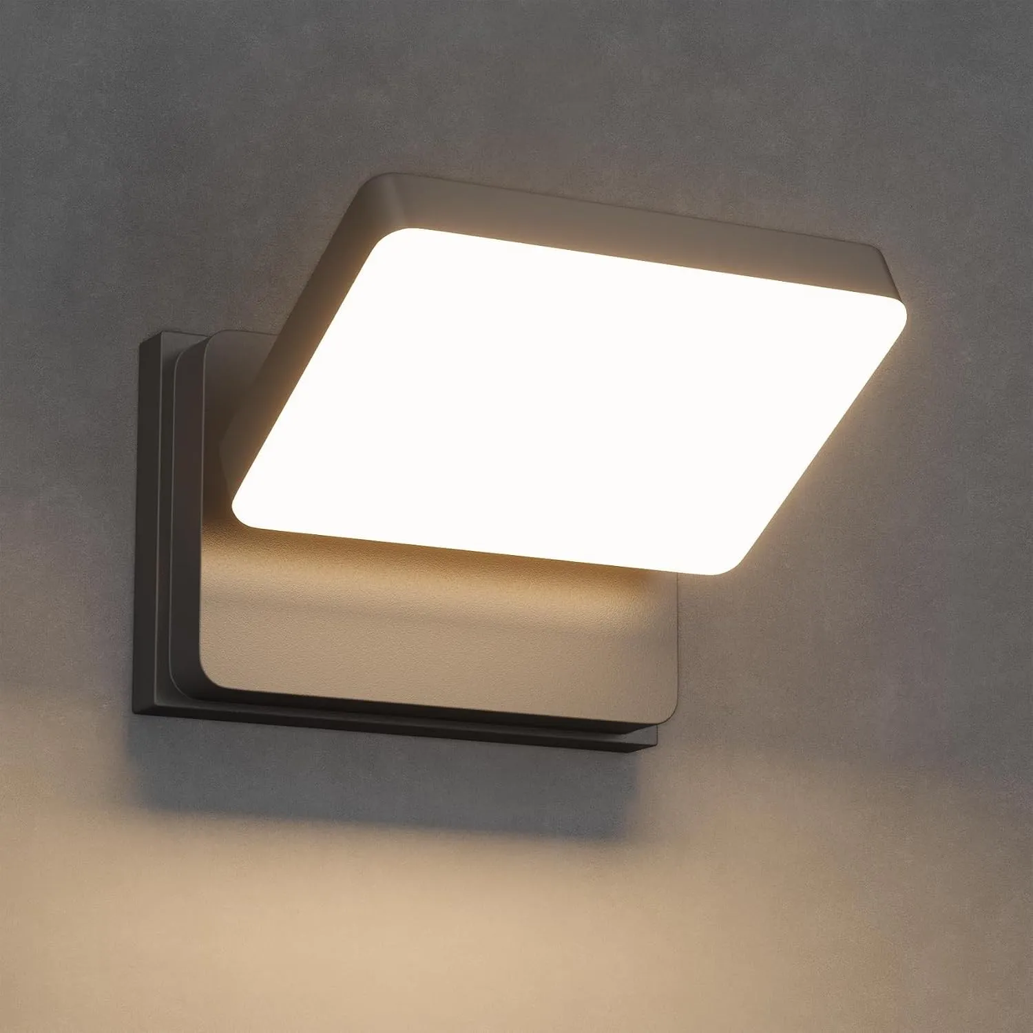 Klighten LED Außenwandleuchte 30W Schwenkbar,IP65 4500 Lumen 3000K Warmweiß Wandlampe für Balkon Garten Garage Eingang …