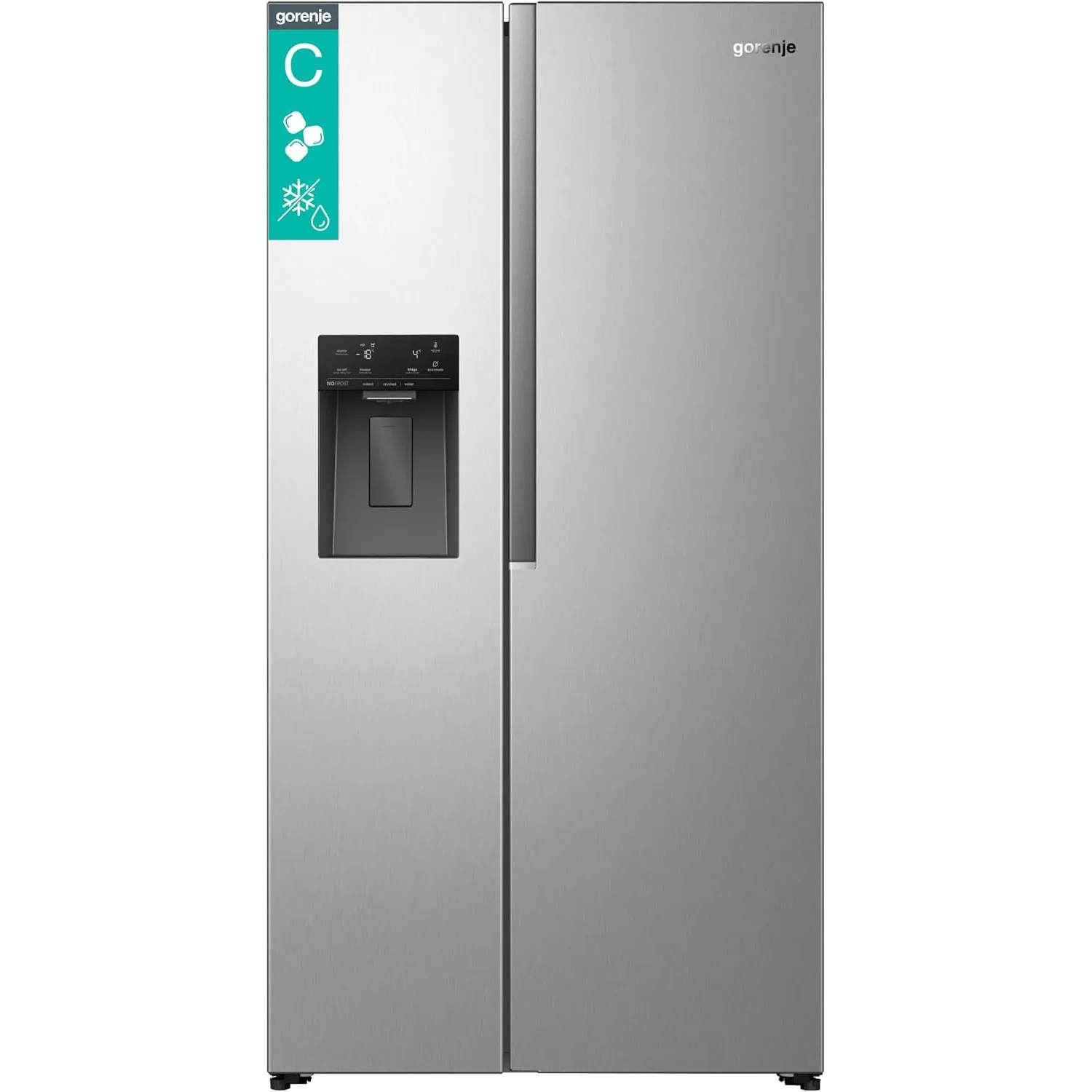 Gorenje NRS917C61X Kühl-Gefrierkombination/Freistehend/Side-by-Side/ 528 Liter/EEK C/ 37dB/ Eis&Wasserspender/NoFrost P…
