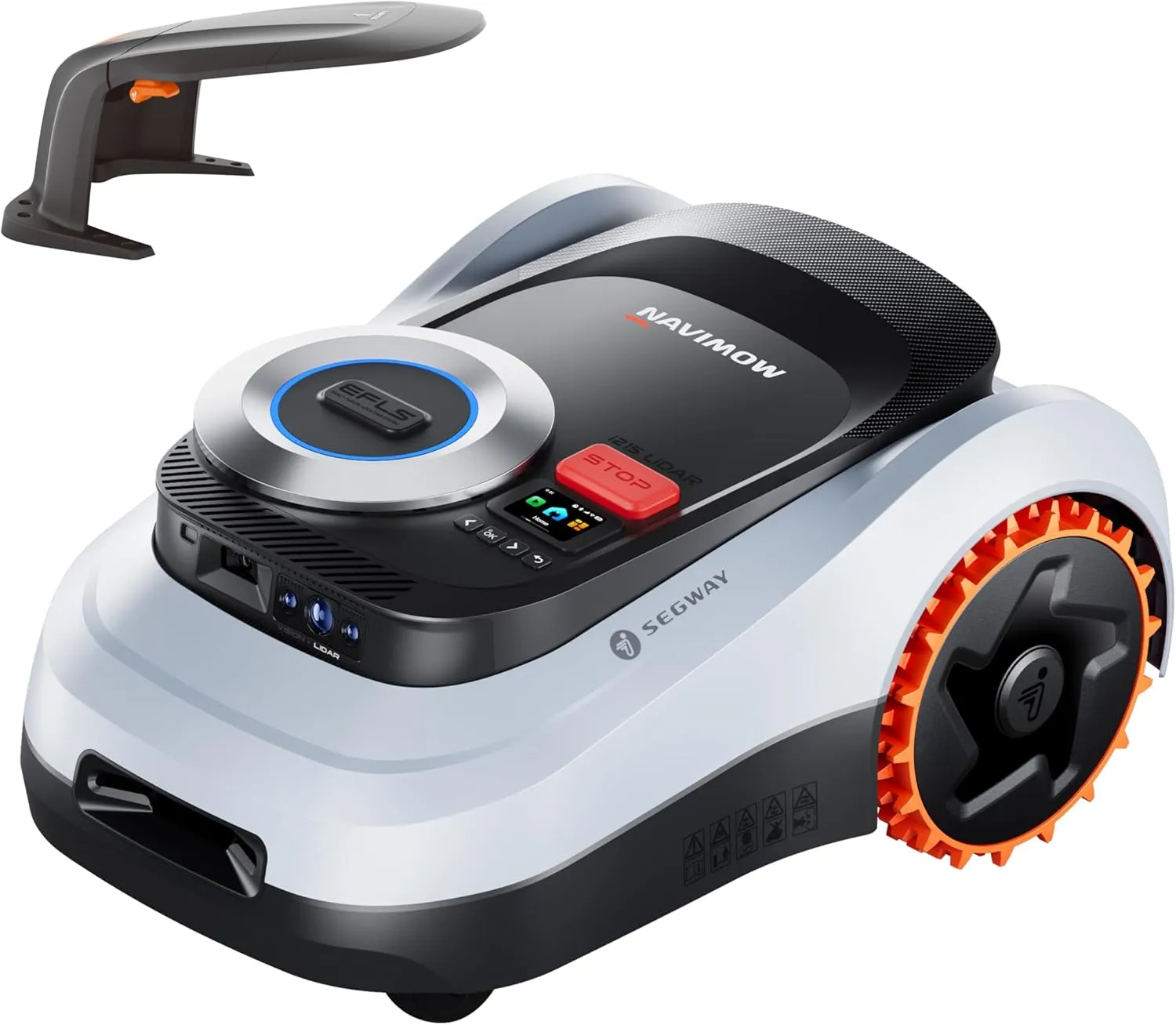 Segway Navimow i215 LiDAR with Garage M, Robotic Lawnmower without Boundary Cable for 1500 m², up to 45% Gradient, Soli…