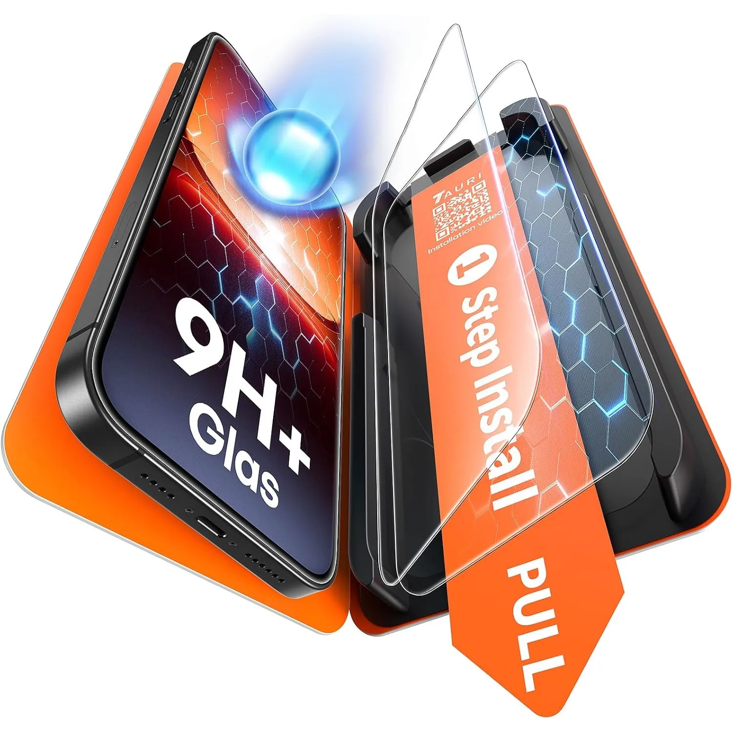 TAURI für iPhone 13 Panzerglas 6,1 Zoll - 2 Stück