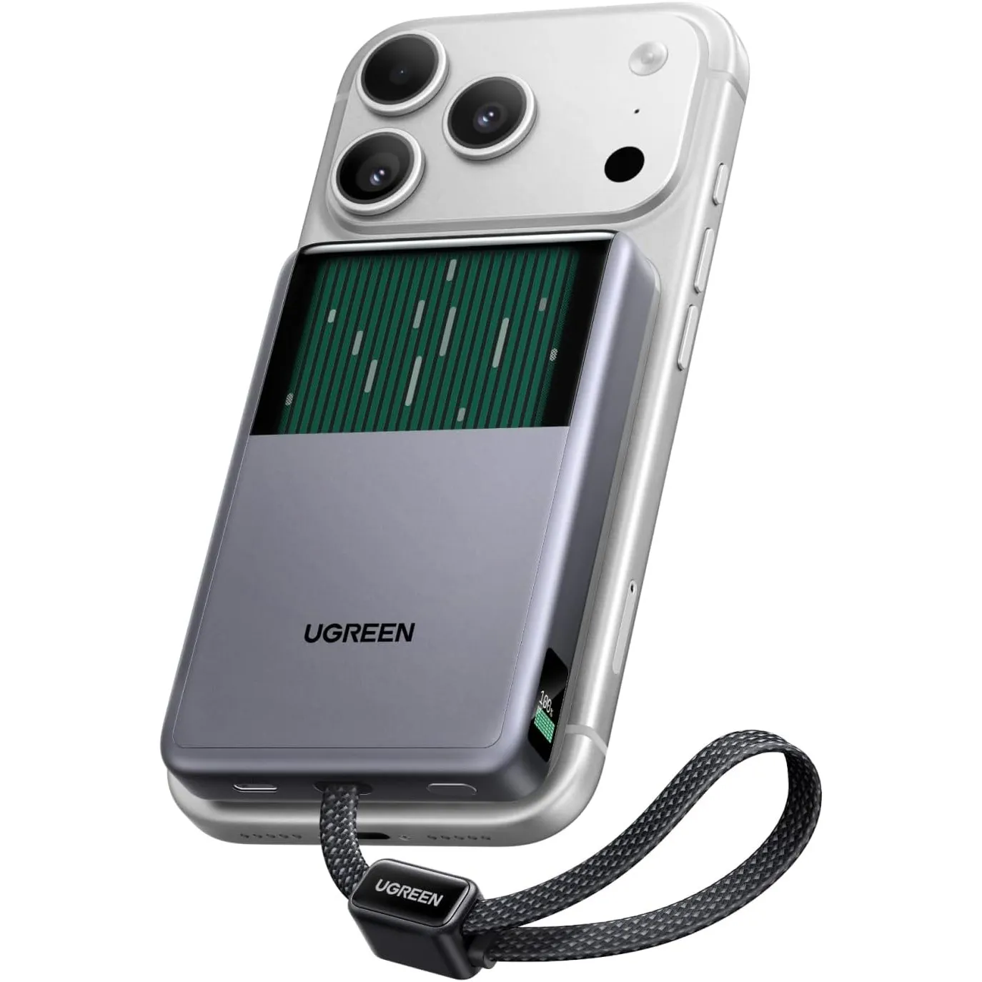 UGREEN MagFlow Pro 10000mAh Qi2 25W Powerbank Magsafe mit USB-C 45W