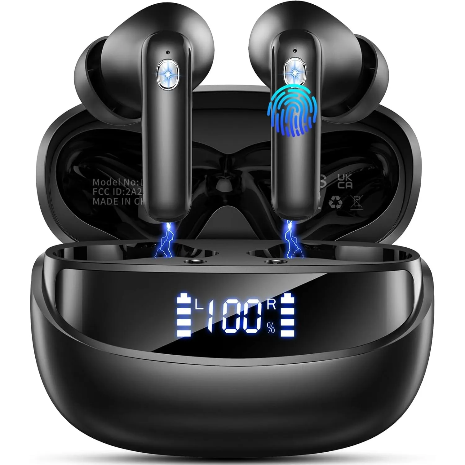 2026 Bluetooth Kopfhörer, Kopfhörer Kabellos Bluetooth 5.4, 56 Std Spielzeit In Ear Kopfhörer mit 6 ENC Noise Cancellin…