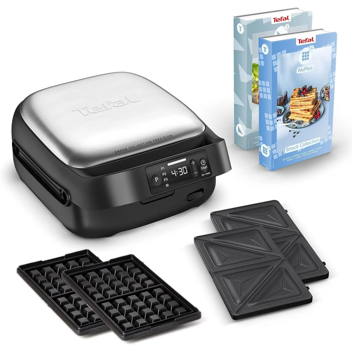 Tefal Snack Collection Precision Sandwich- und Waffeleisen, 3 Programme