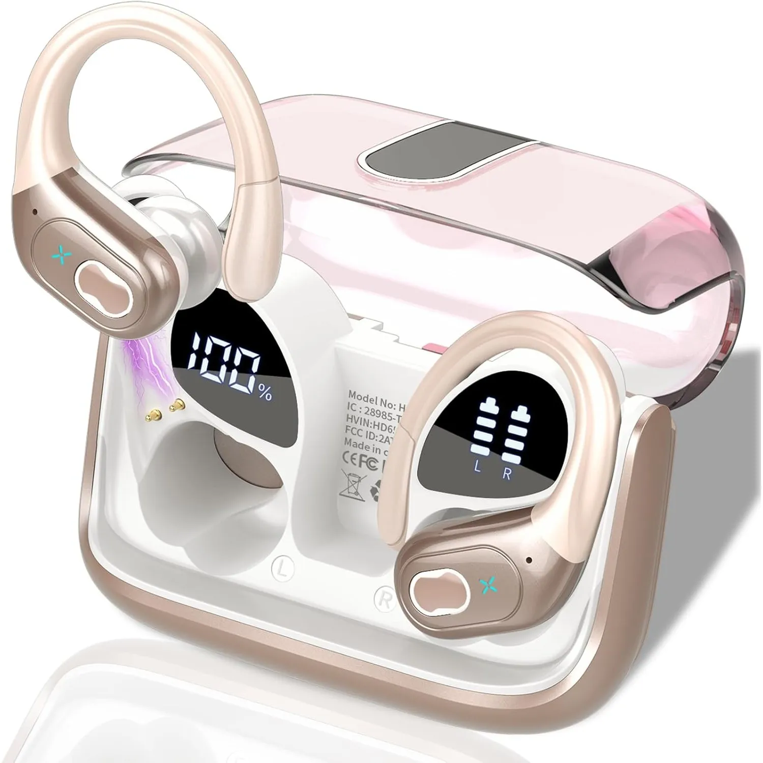 AI Kopfhörer Übersetzer, 3-in-1Bluetooth 5.4 Echtzeit Sprachübersetzer Kopfhörer 164 Sprachen mit App, 75Std Übersetzer…