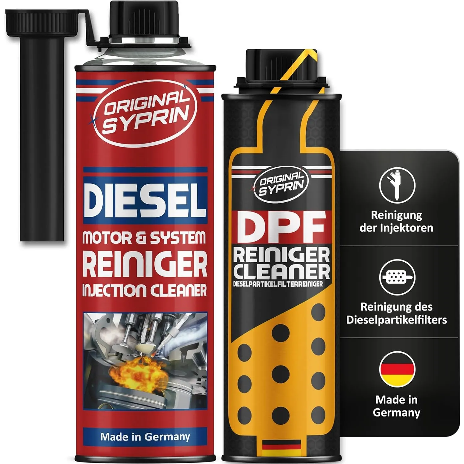 SYPRIN Original Diesel System Reiniger - Systemreiniger für Dieselmotoren I Reinigung Dieselpartikelfilter DPF Einsprit…
