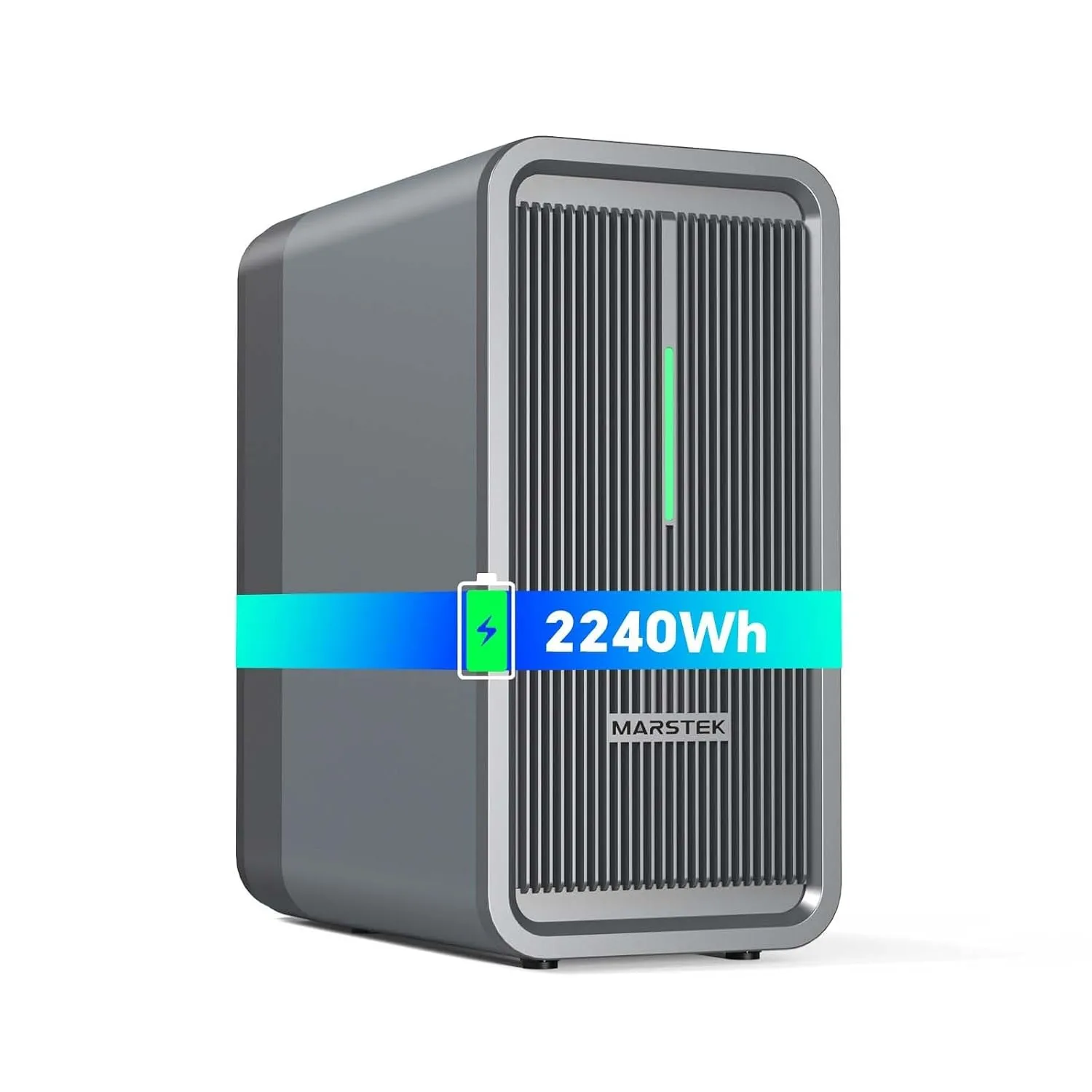 Marstek B2500 Balkonkraftwerk mit Speicher,2240Wh LiFePO4 Akku,2 MPPT, 1600W PV-Eingang, 800W DC-Ausgang,Erweiterbar au…