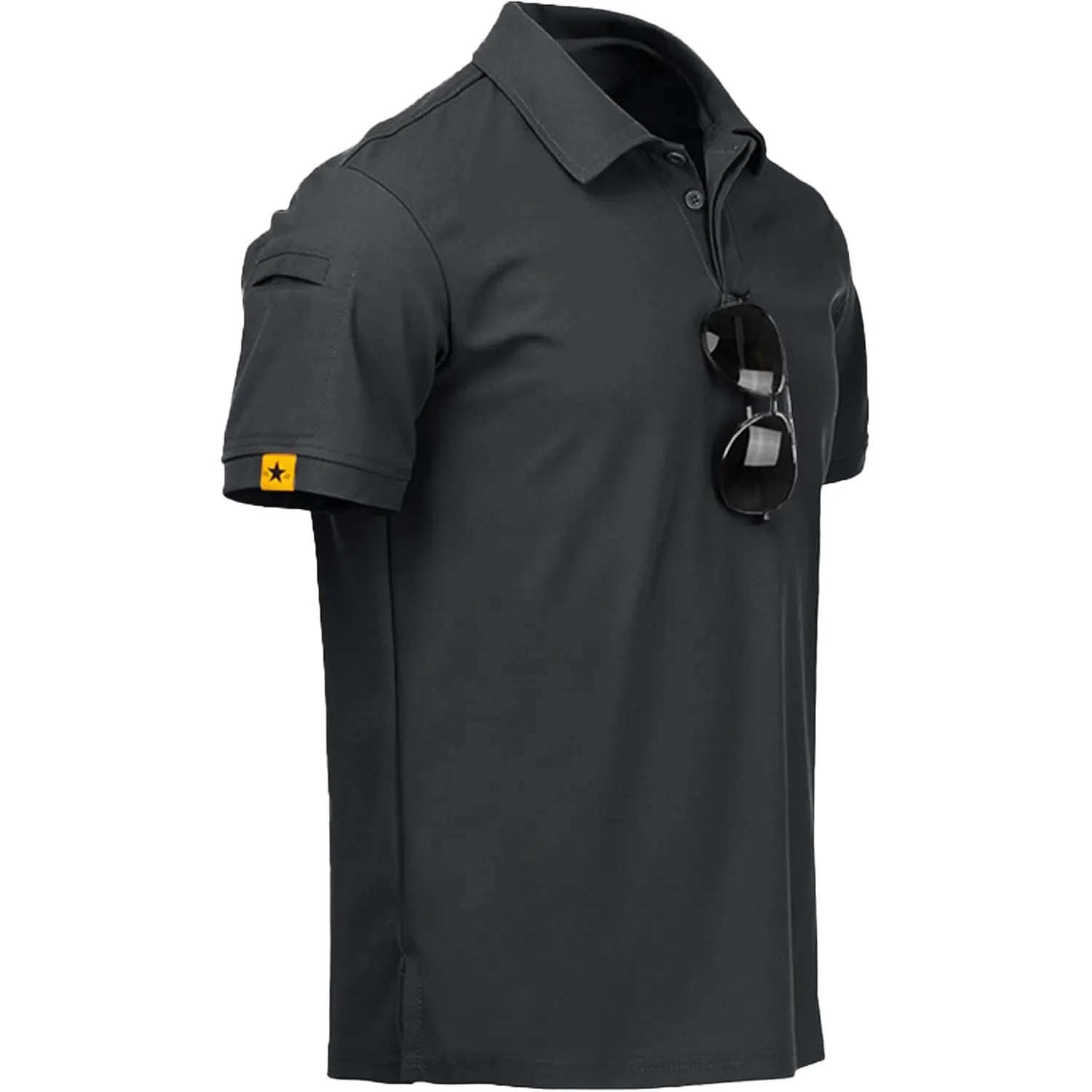 JACKETOWN Poloshirts Herren Kurzarm Atmungsaktives Schnelltrocknend Poloshirts Männer Tennis Sommer Knopfleiste T-Shirt…