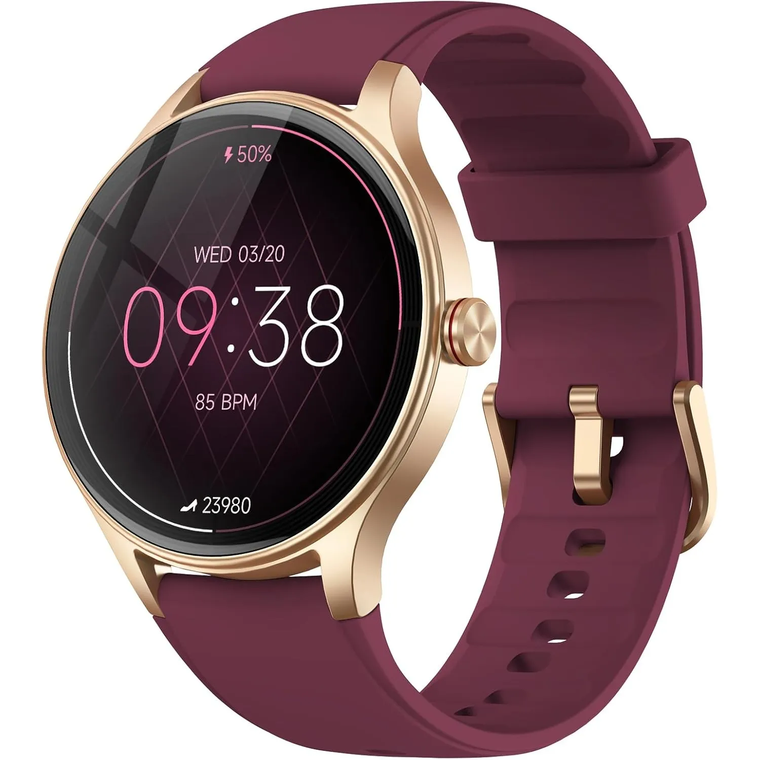Smartwatch Damen Rund, 1.57" Smart Watch mit Telefonfunktion, Fitness Tracker mit Herzfrequenz/Schlafmonitor, Women's S…