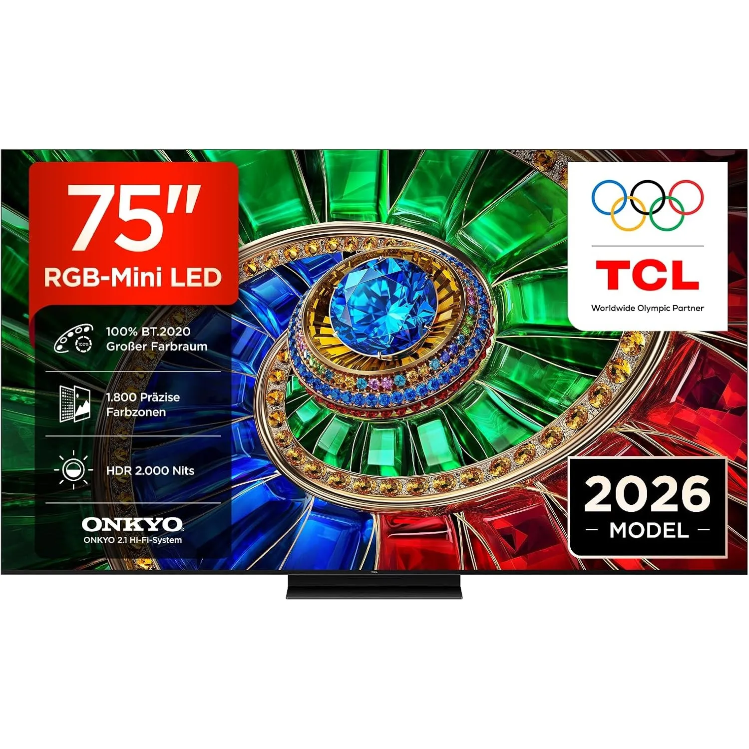 TCL 75RM7L RGB-Mini LED 75 Zoll Fernseher, 4K Smart TV, Google TV, HDR10+