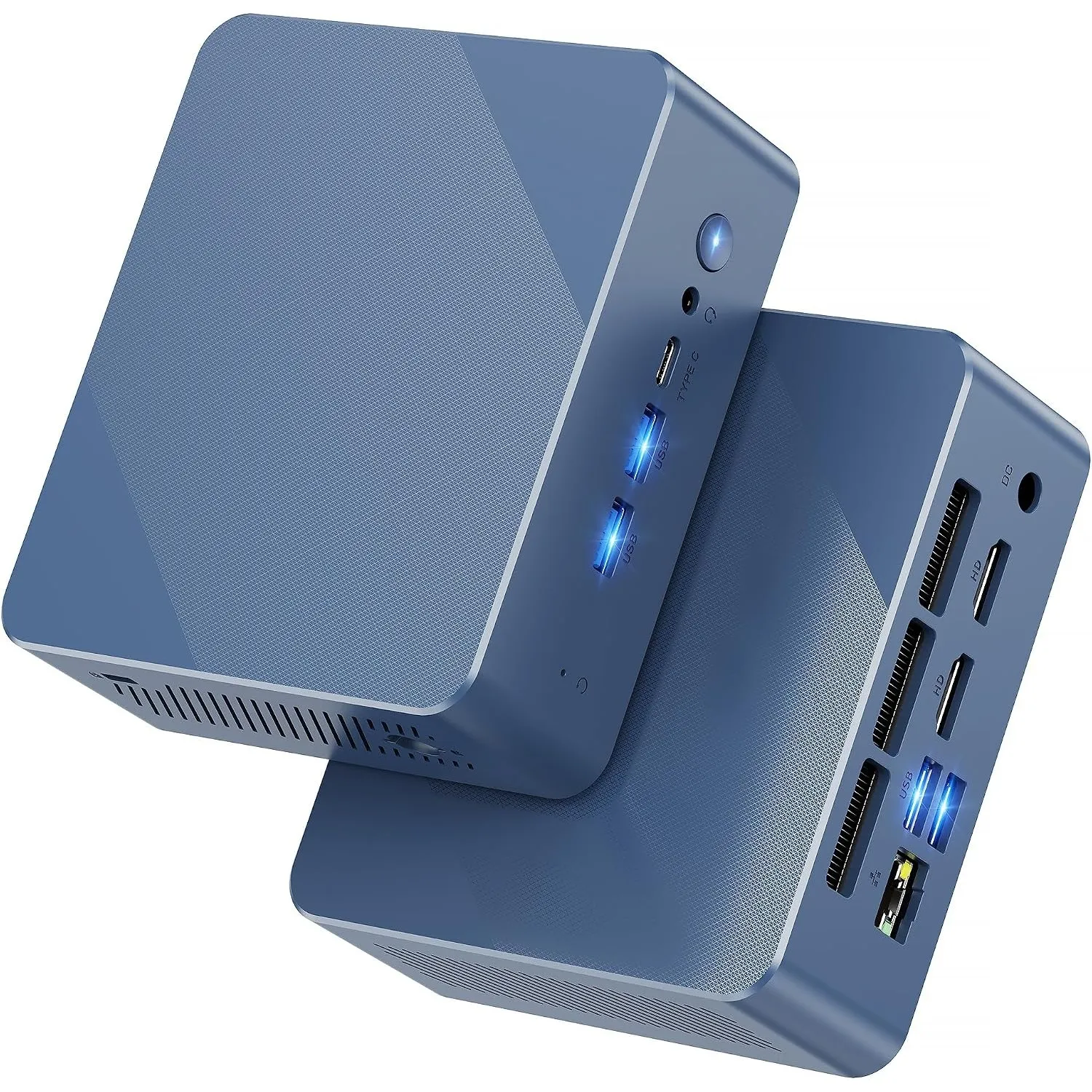 Glorlin GT100 Mini PC,AMD Ryzen 5 3501U (4C/8T, Bis zu 3.7Ghz),16GB DDR4 512GB M.2 2280 NVMe SSD,Mini Desktop Computers…