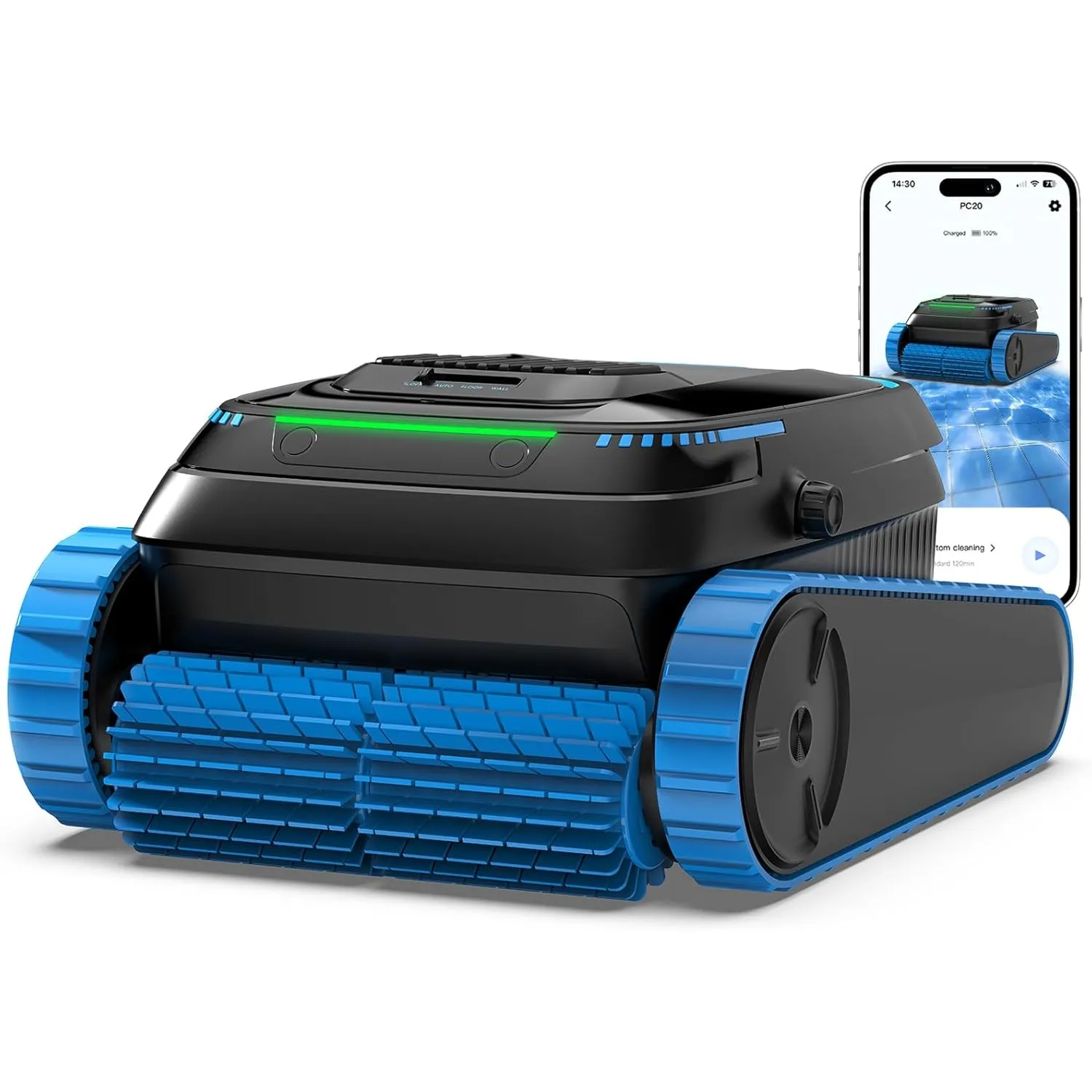 (2026 Neu) BOTLIFE Poolroboter, Akku Poolsauger Kabelloser, PC20 Poolroboter Boden und Wand Wasserlinie, APP-Steuerung,…