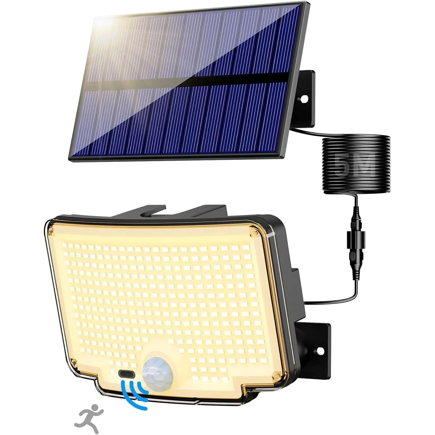 nipify Solarlampen für Außen mit Bewegungsmelder & Fernbedienung