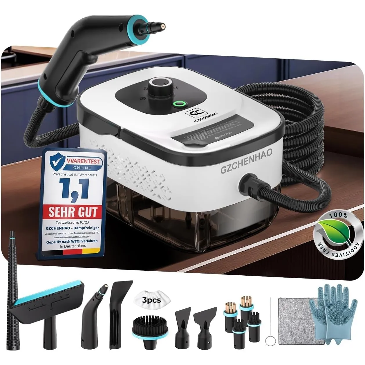18-IN-1 Dampfreiniger Handgerät【99,99% Keimreduktion-Führende Deutsche SPJ Technik】【9-Sekunden Turbo-Dampf-Intelligent …