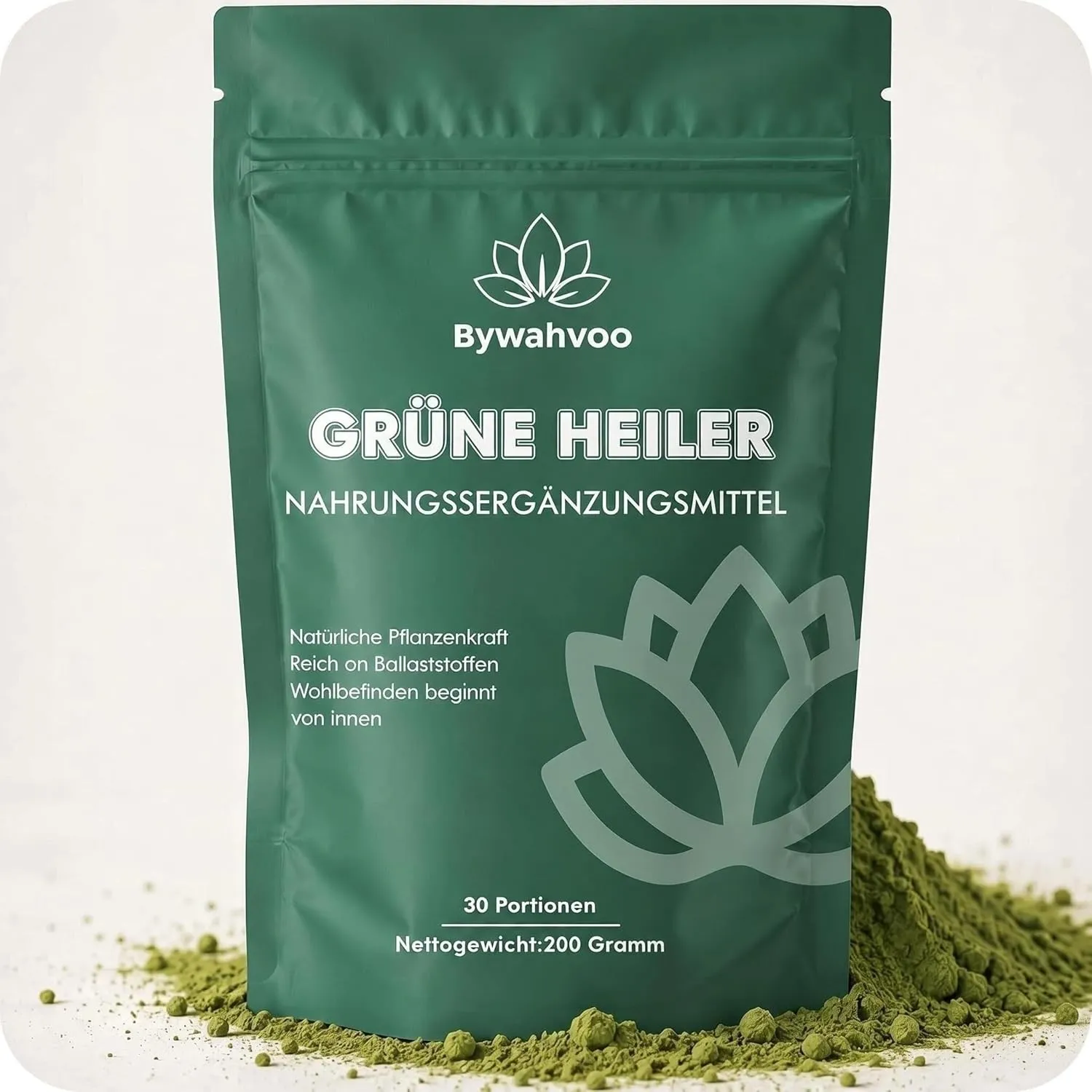 Grüne Entgiftungspulver 200g Superfood Pulver, Gerstengras, Spirulina & Heidelbeeren,Reich an Ballaststoffen & Mikronäh…