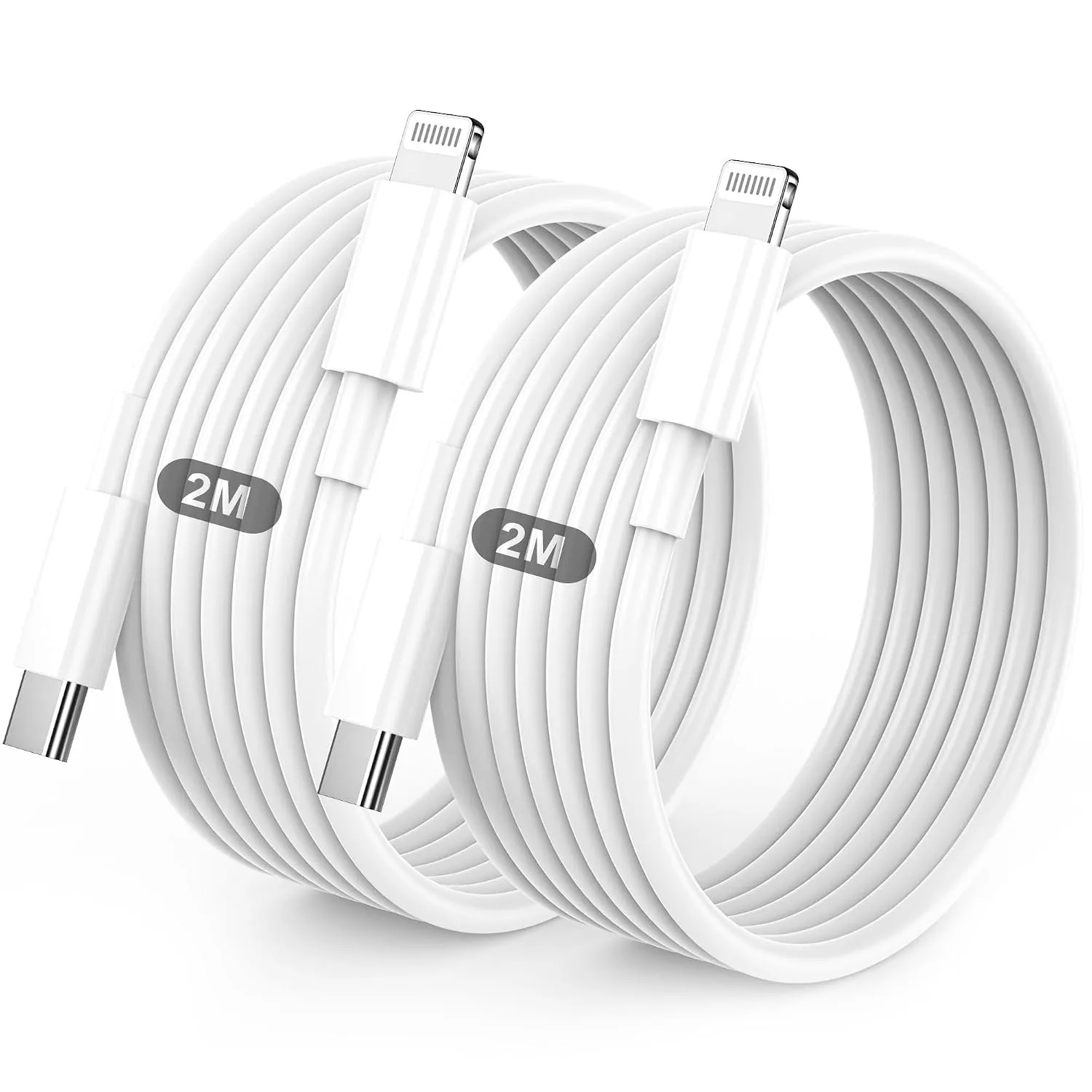 Lightning Kabel USB C 2Pack 2M+2M Für IPhone ladekabel MFi Zertifiziert für Apple Schnellladekabel für IPhone 14/13/12/…