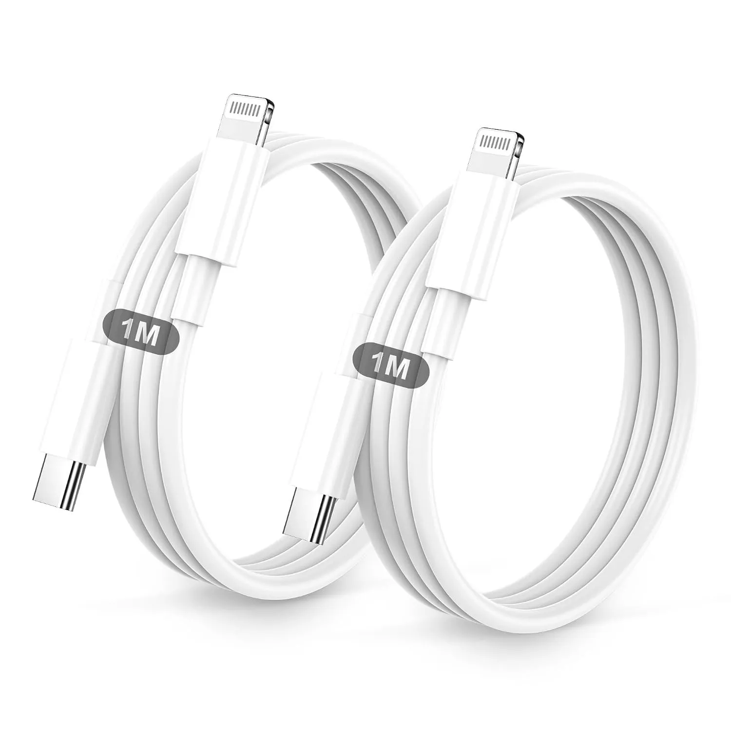 Lightning Kabel USB C 2Pack 1M+1M Für IPhone ladekabel MFi Zertifiziert für Apple Schnellladekabel für IPhone 14/13/12/…