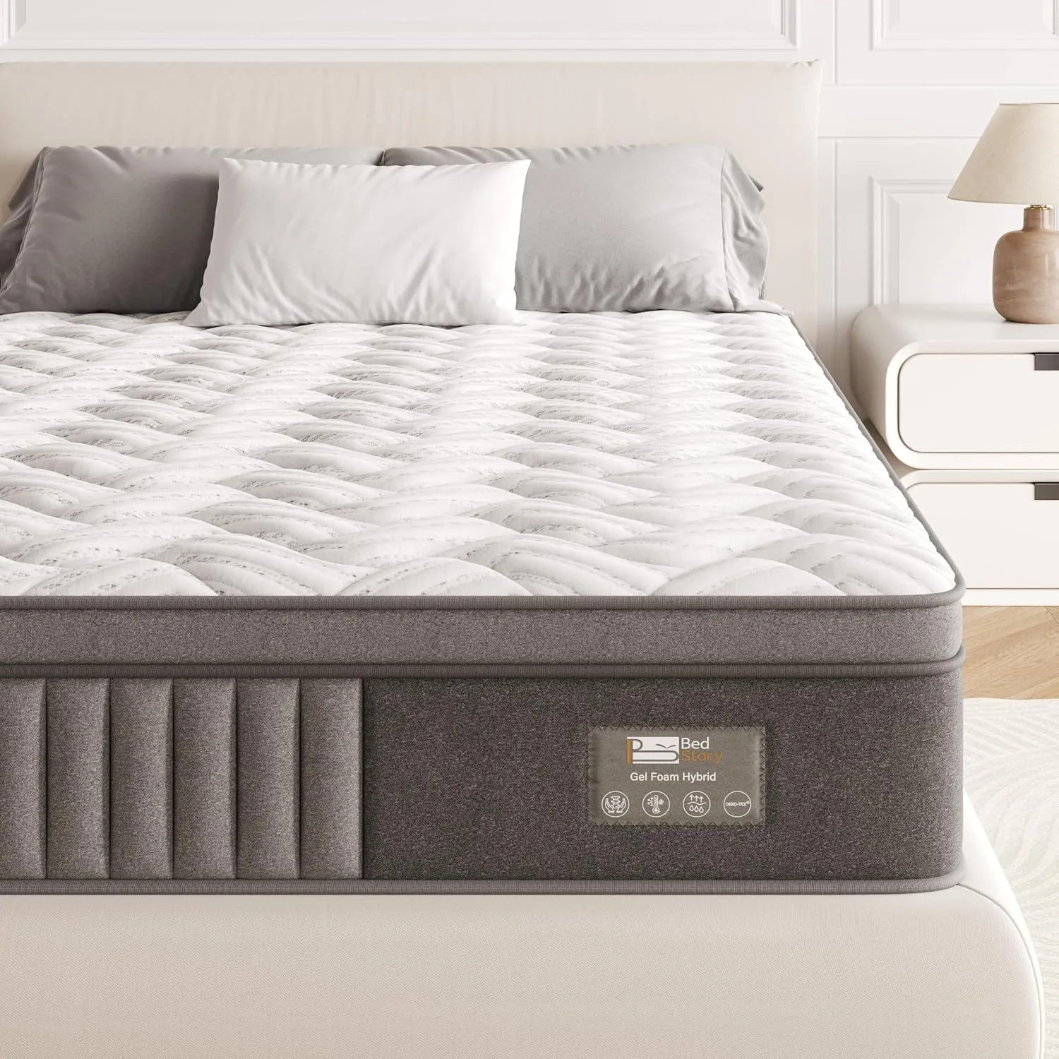 BedStory Matratze 90x200cm丨Höhe 26cm丨H4 Härtegrad Taschenfederkernmatratze