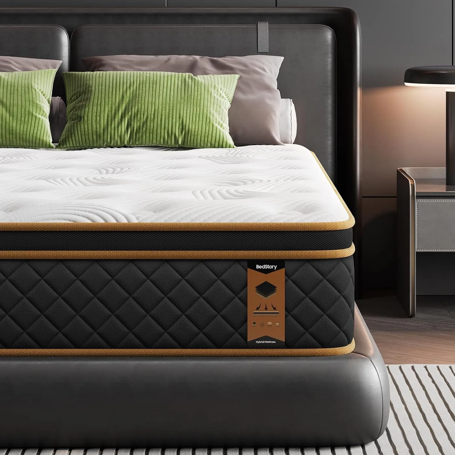 BedStory Taschenfederkernmatratze 120x200cm | Härtegrad H3 | Höhe 26cm