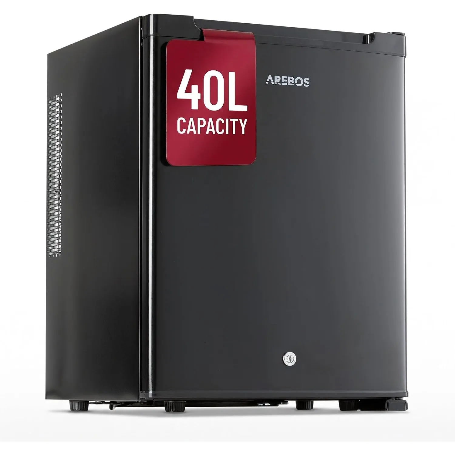 Arebos Mini Kühlschrank 40 L | leise Minibar & Getränkekühlschrank