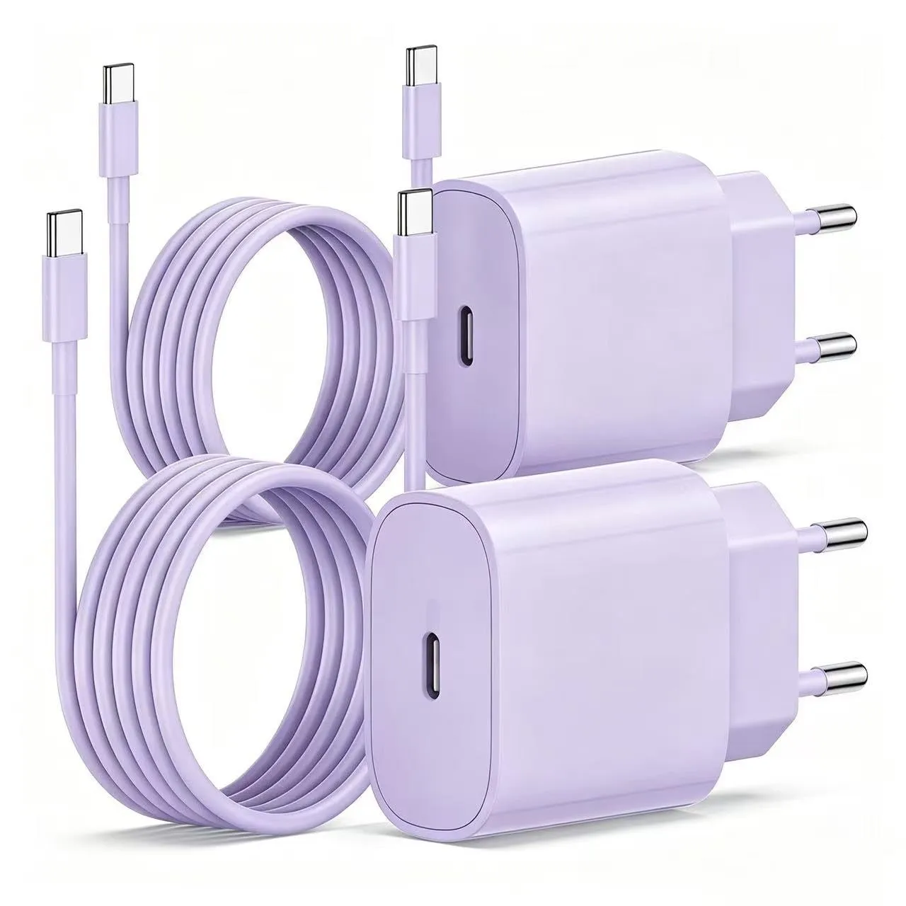 2Pack USB C Ladegerät Ladekabel für iPhone 18/17/17 Pro/16e/16 Pro Max/15 Pro/15 Plus, Duo, iPad, MacBook, Samsung, 20W…