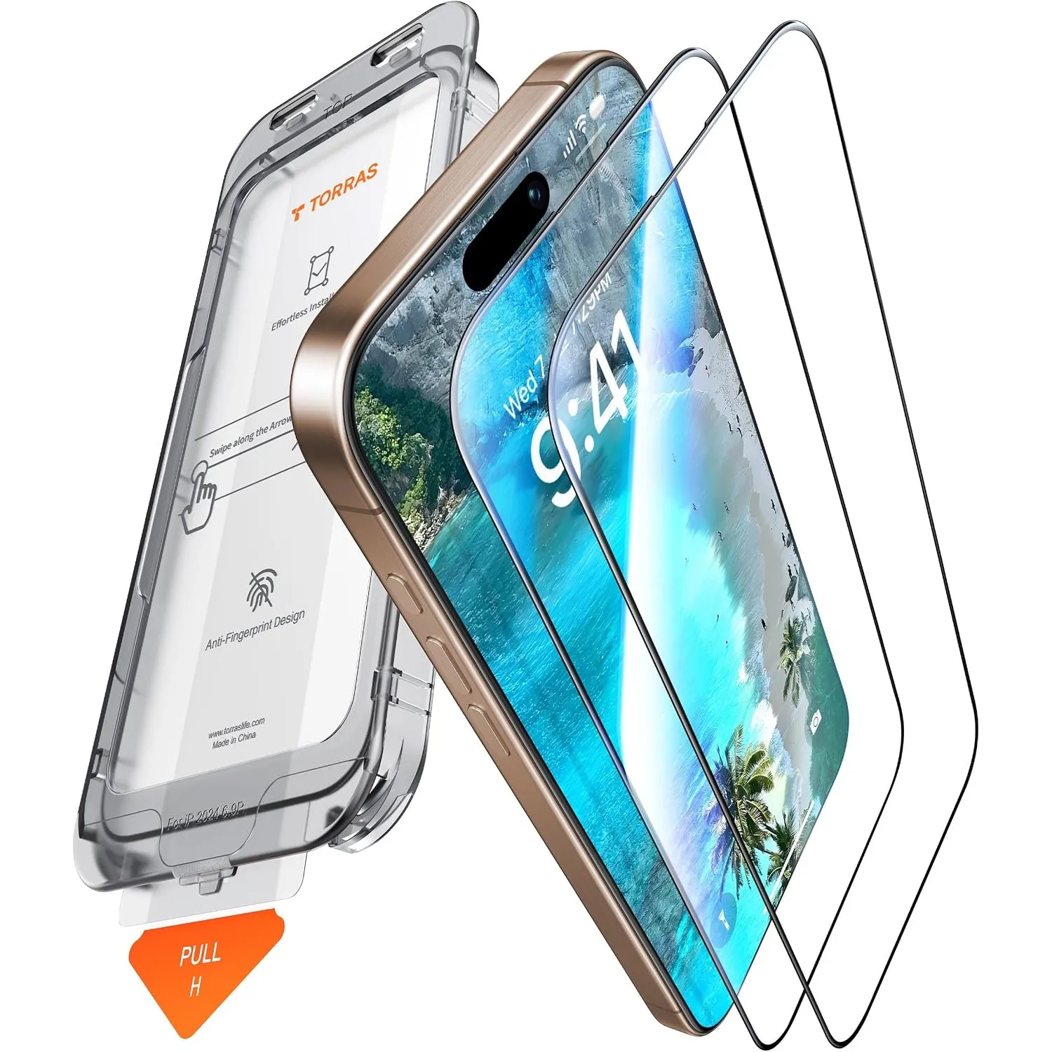 TORRAS SunView AR für iPhone 17 Pro Max Panzerglas Randlos Blendfrei