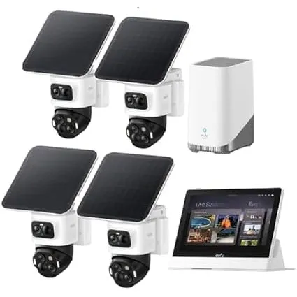 eufyCam S4 4-Kamera-Set mit Smart Play, Überwachungskamera Außen, 4K UHD