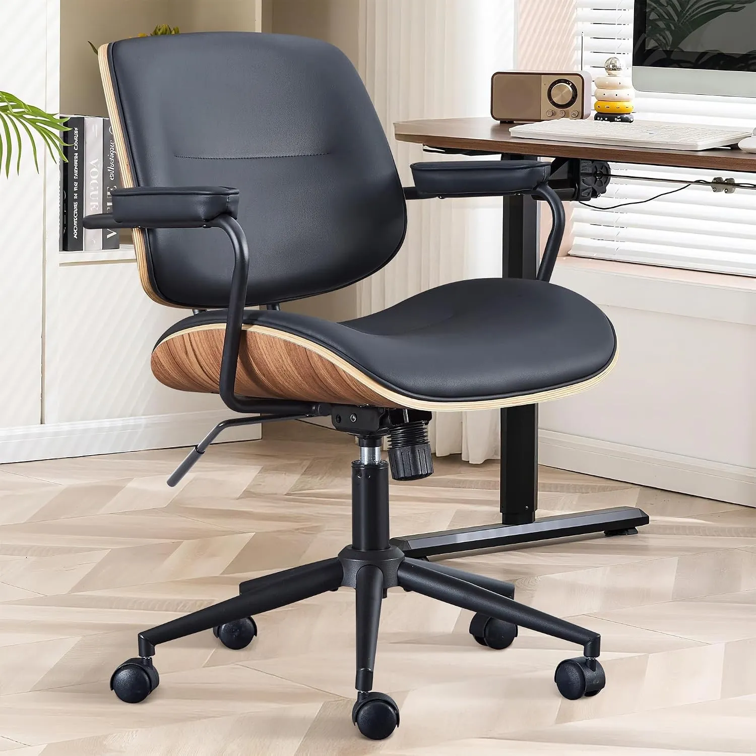 bürostuhl ergonomisch für homeoffice Bürostuhl mit Armlehne Medieval Modern Schreibtischstuhl 360°Drehbar Drehstuhl Höh…