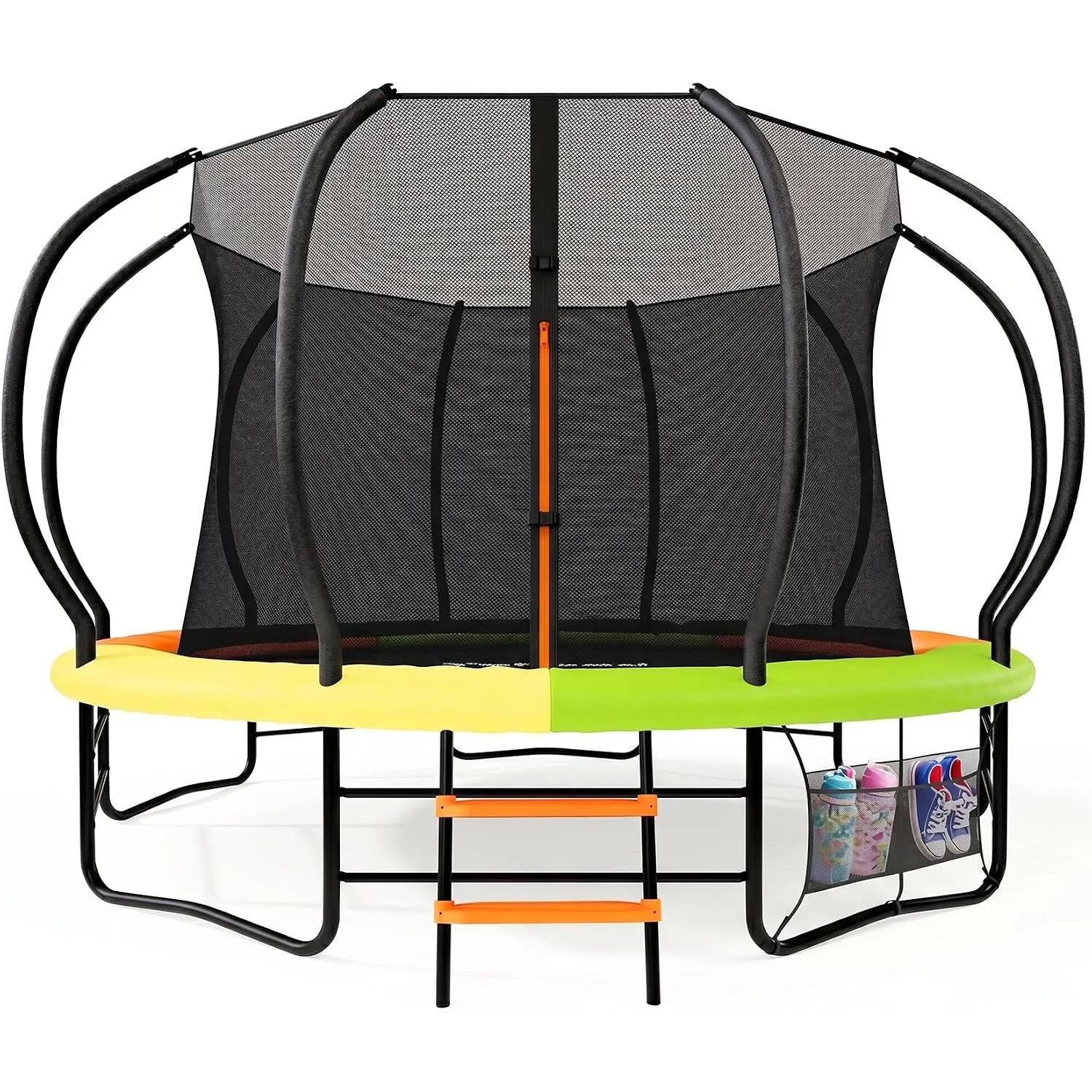 Trampolin Outdoor Ø228/305/366 cm, GS-Zertifikat, Gartentrampolin für Kinder, Stabile Rahmenkonstruktion, Trampolin mit…