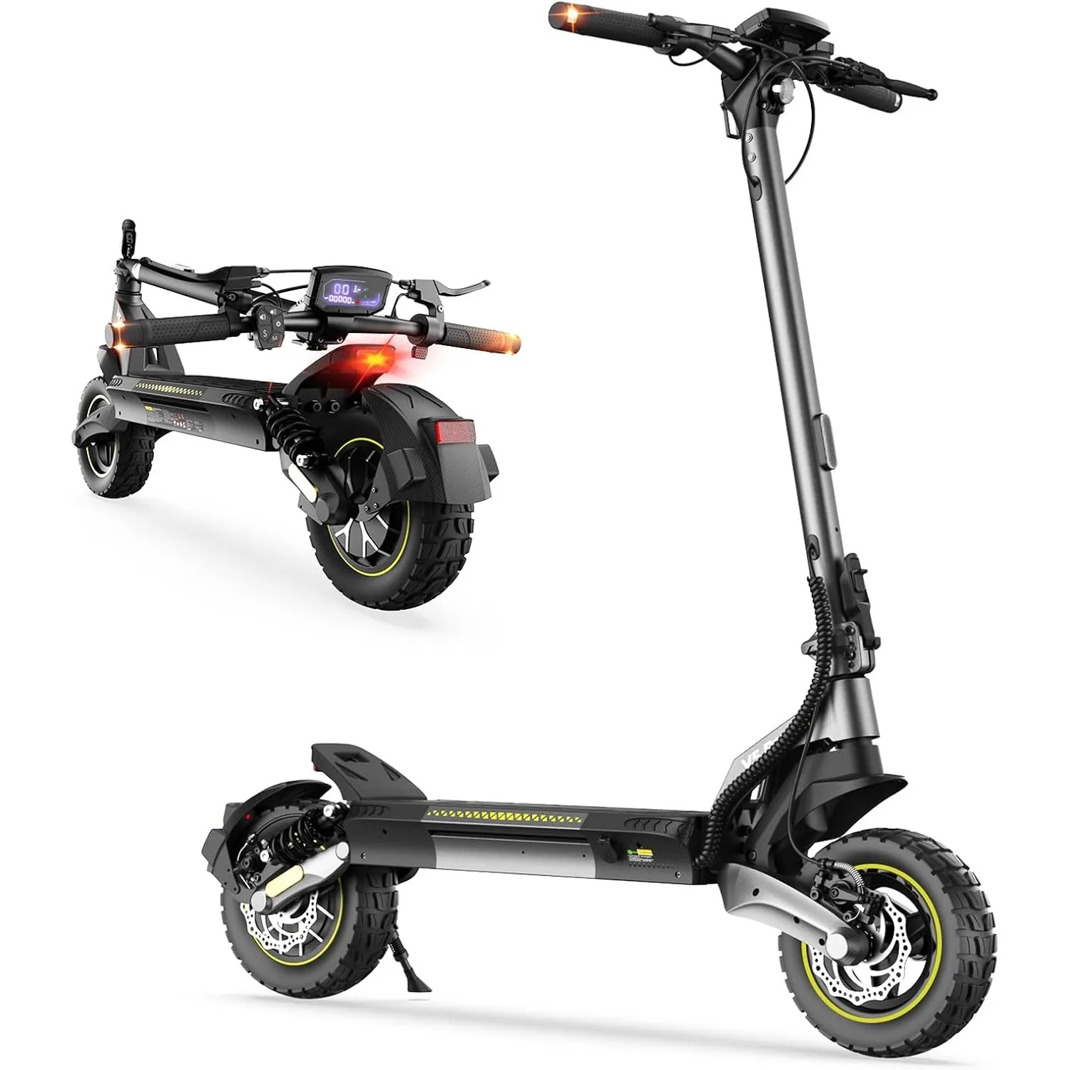 Elektroroller mit Straßenzulassung (ABE), 70KM Reichweite Offroad E Scooter mit Dual Federung,10 Zoll E Roller mit 150K…