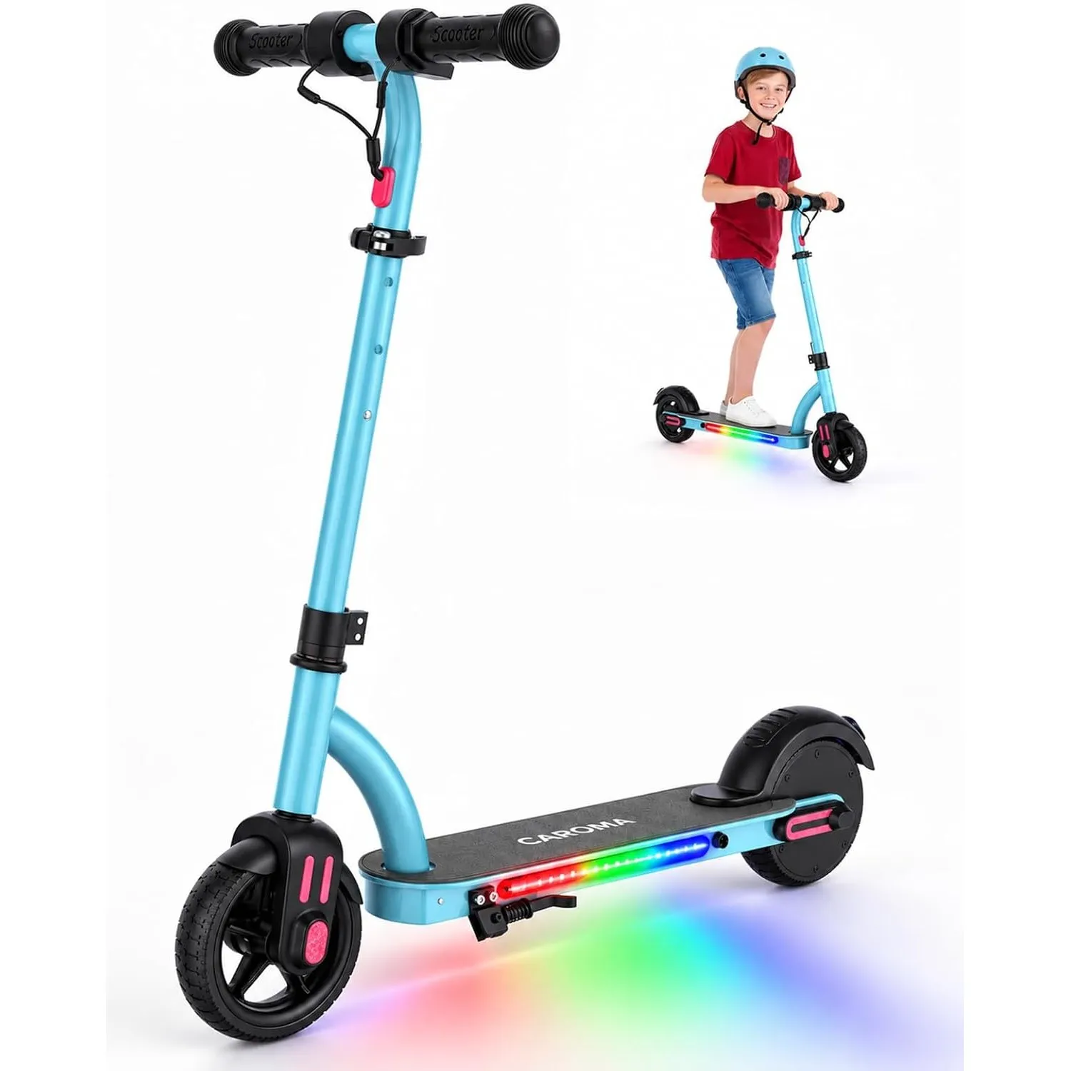Caroma Elektroroller für Kinder von 6-12 Jahren, 150W Motor