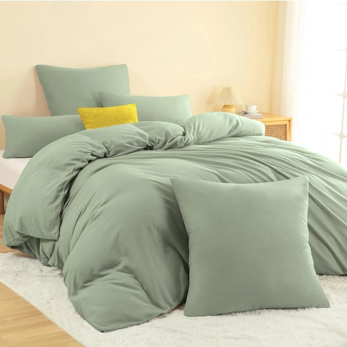 Winter Warme Thermo Fleece Bettwäsche 220x240, Kuschelig weich Bettwäsche Sets 3 teilig, 1 Bettbezug 220x240cm flauschi…