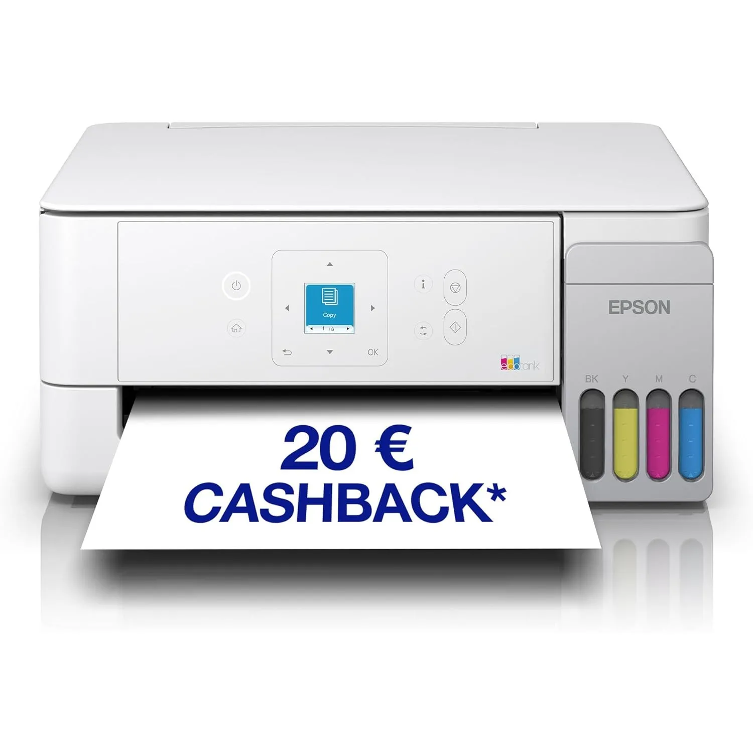 Epson EcoTank ET-2926 | Für vielbeschäftigte Haushalte | Wi-Fi | A4 | Drucken, Kopieren, Scannen | LC-Display | AirPrin…