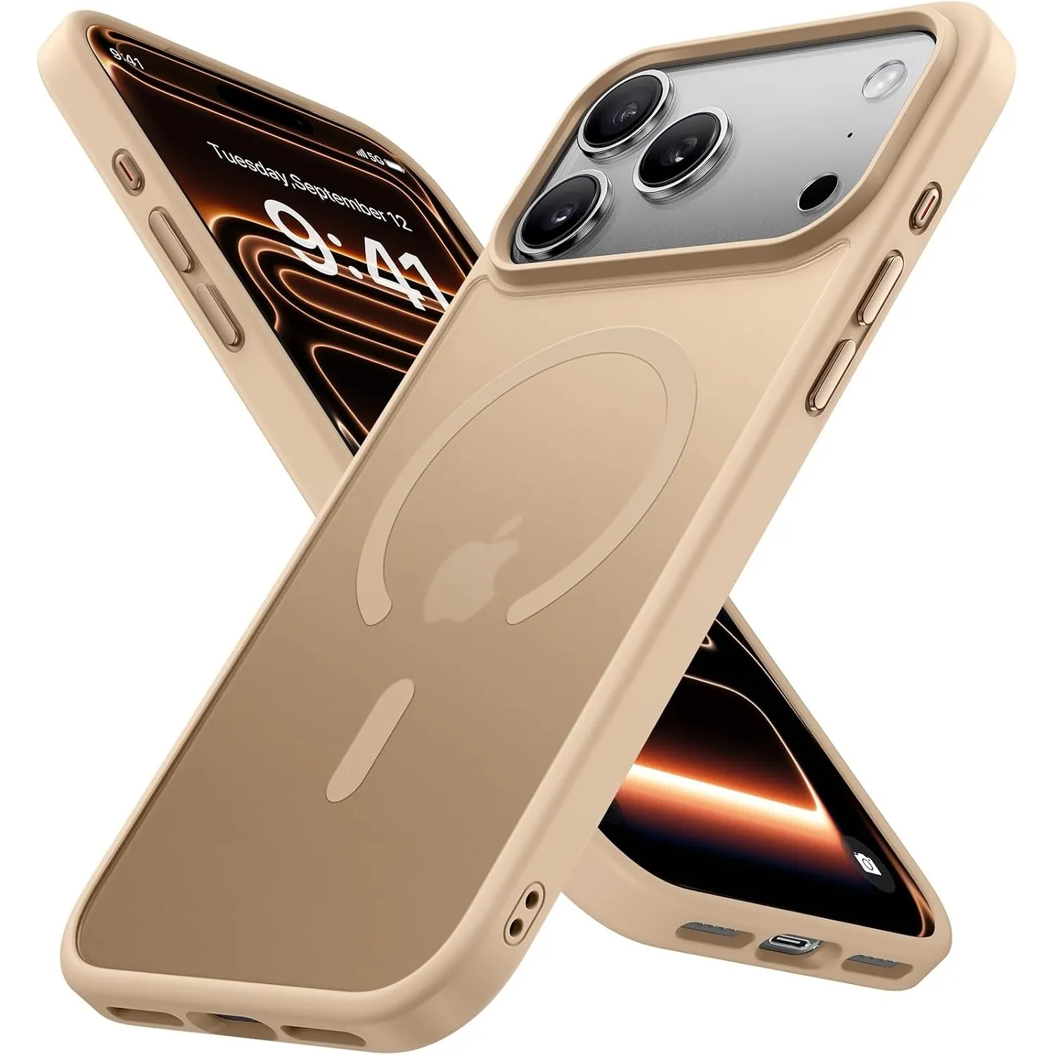 Miracase für iPhone 17 Pro Hülle für Magsafe [TOP Militärschutz & Magnetkraft] Stoßfest Kratzfest mit Samtiger Haptik H…