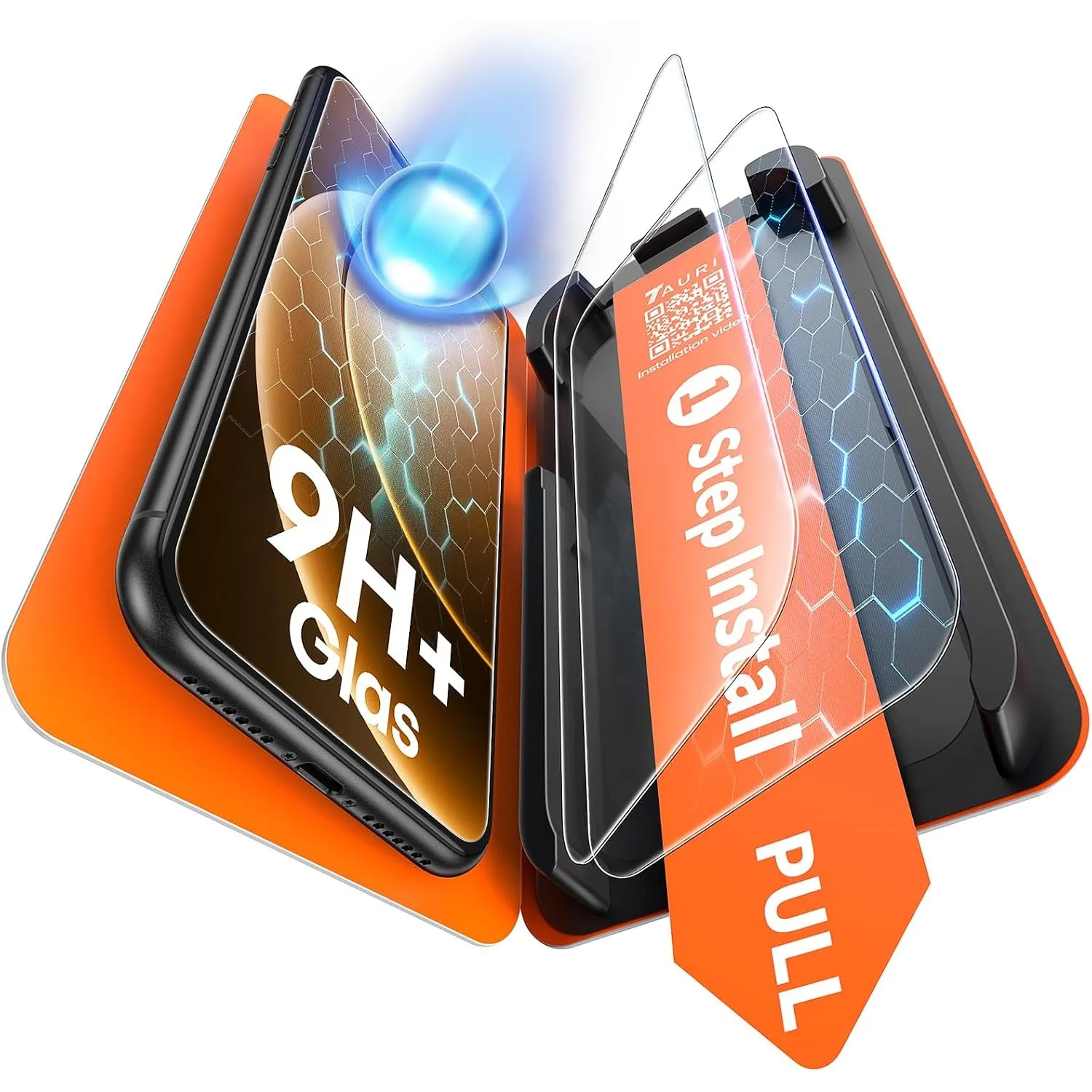 TAURI für iPhone 11 Panzerglas 6,1 Zoll - 2 Stück