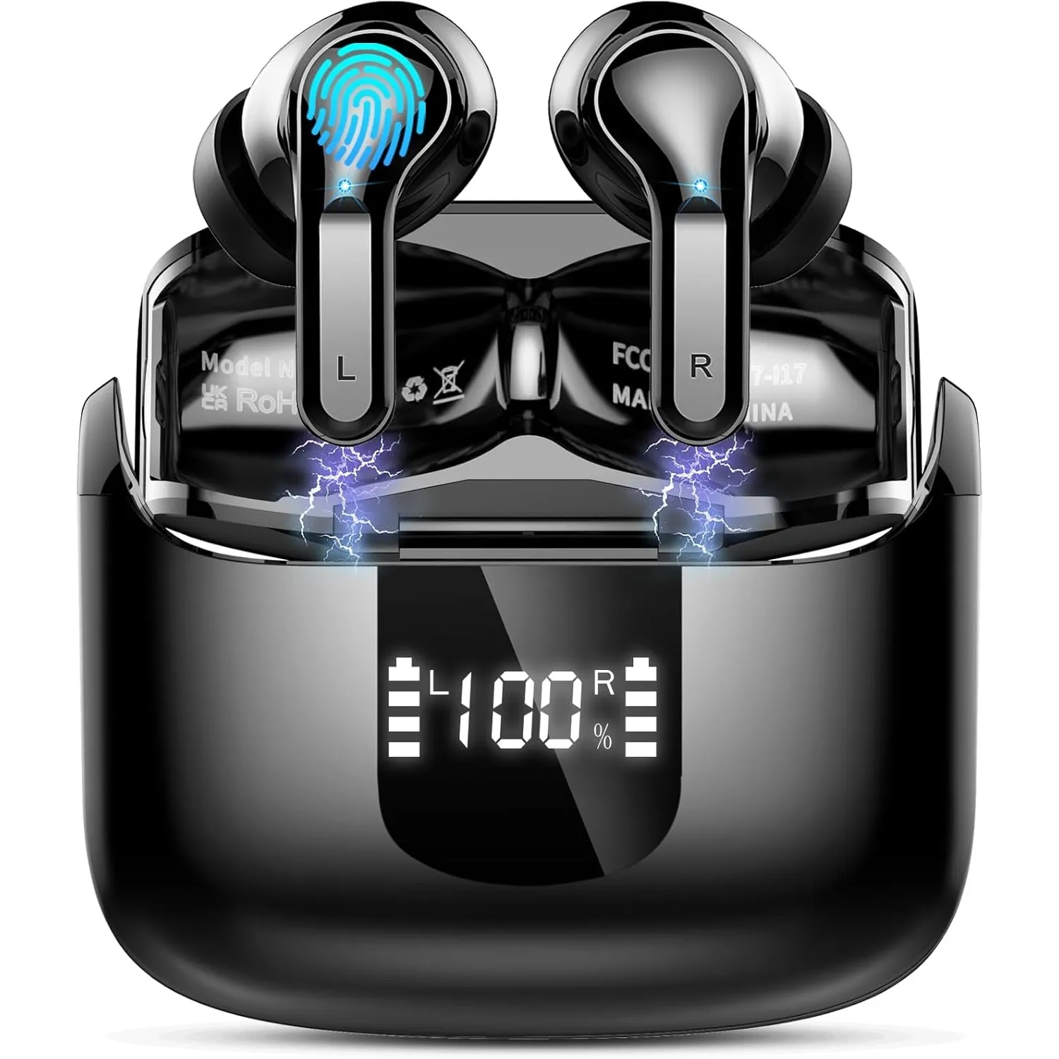 Bluetooth Kopfhörer, 2026 Kopfhörer Kabellos Bluetooth 5.4, 56Std Tiefer Bass 6D-Stereo, ENC Noise Cancelling Wireless …