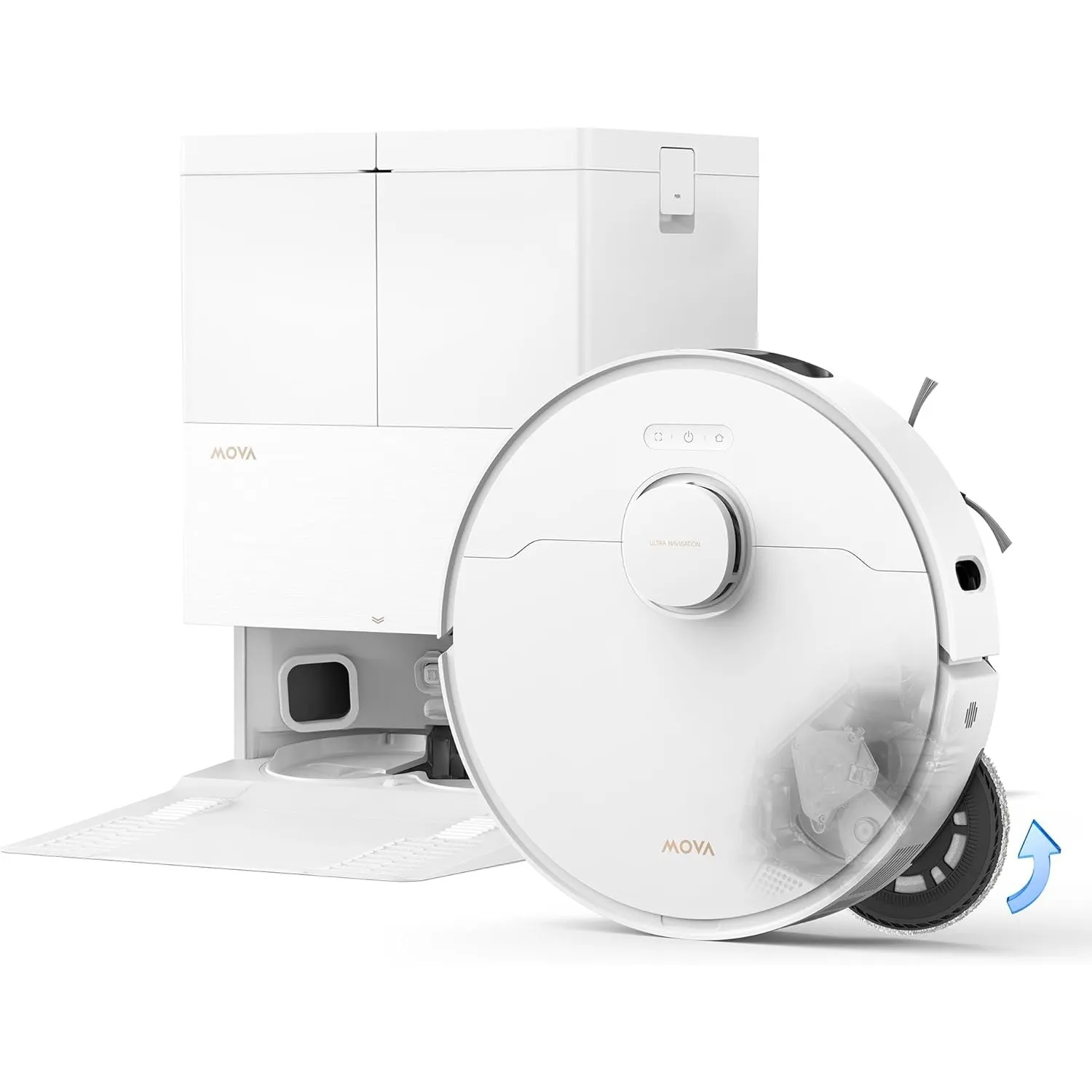 MOVA E50 Pro Ultra Saugroboter, 30.000Pa, 100°C Wasser-Moppreinigung, Weiß