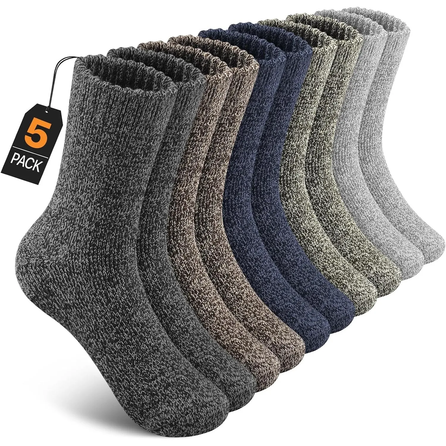 UUMIAER Wollsocken Herren Damen, Merino Wintersocken Dicke Thermosocken