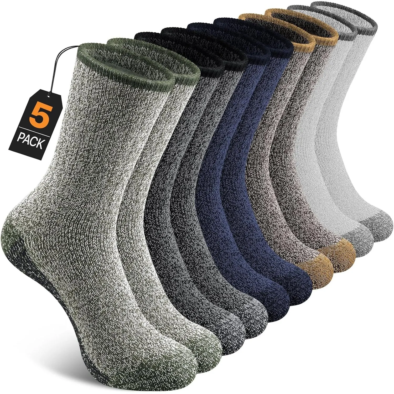 UUMIAER Wollsocken Herren Damen, Merino Wintersocken Dicke Thermosocken