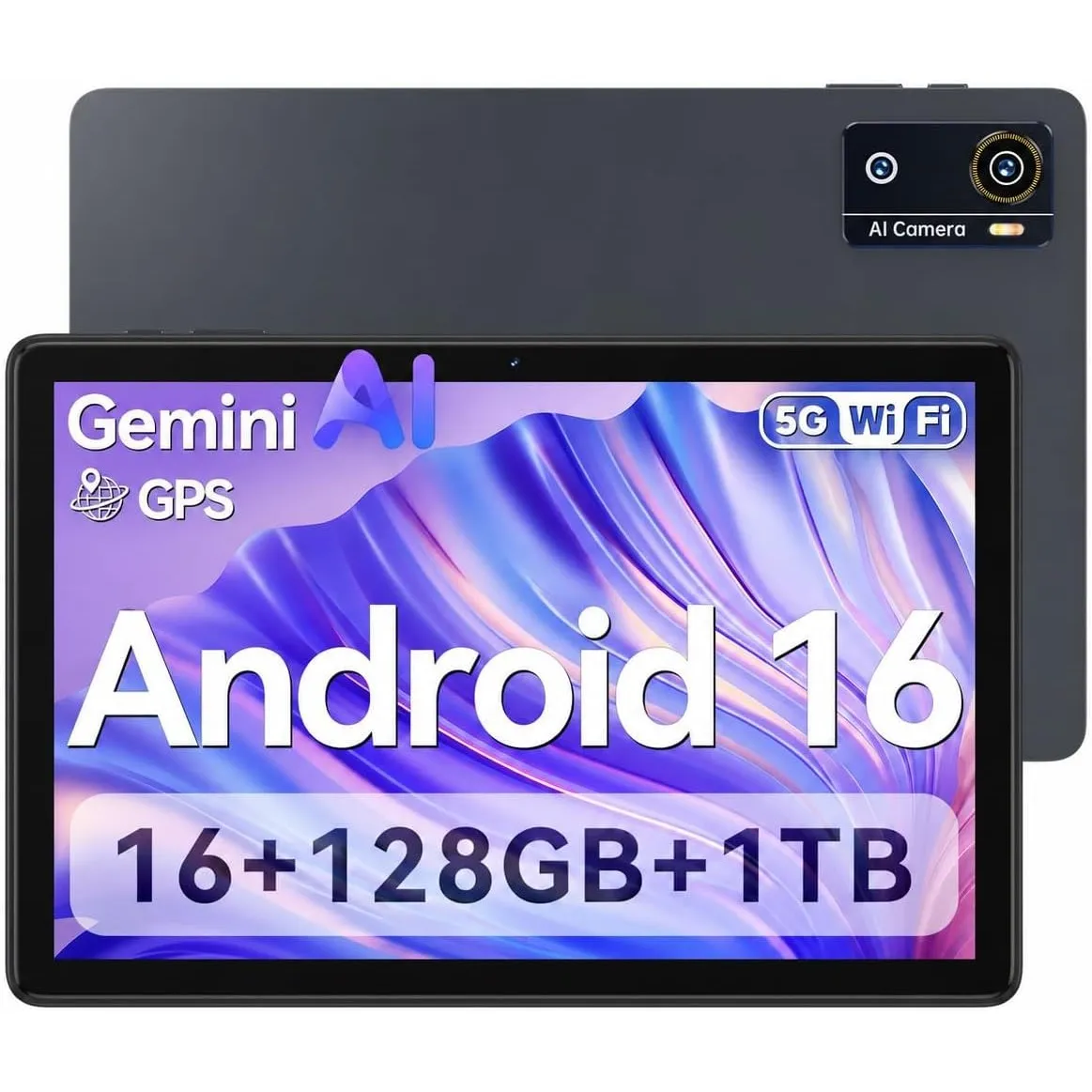 ANTEMPER Tablet 10 Zoll Android 16 Octa-Core Tablet 16GB RAM + 128GB Tablets Gesichtsentsperrung 1280x800 HD 7000mAh Wi…