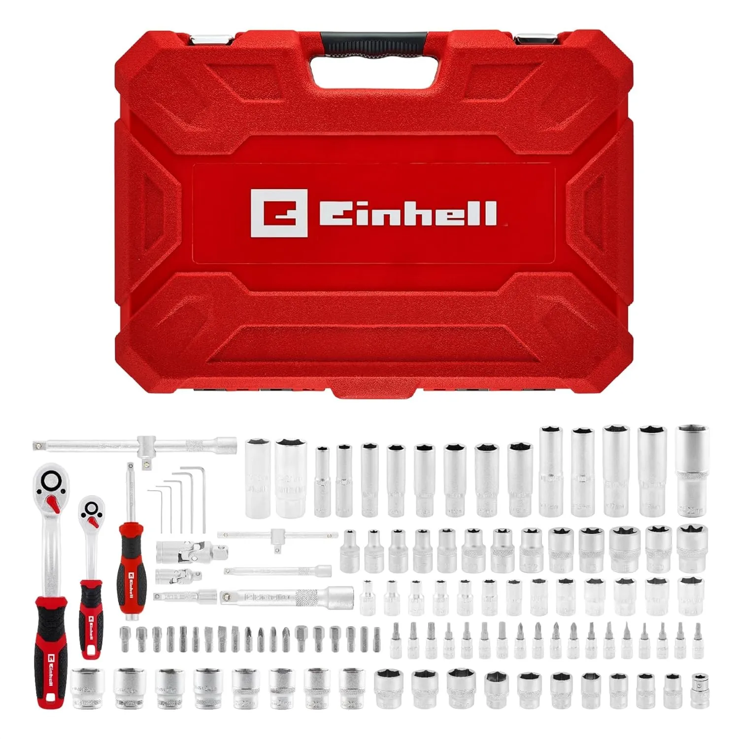 Einhell 110-tlg. Stecknuss- und Ratschen-Set