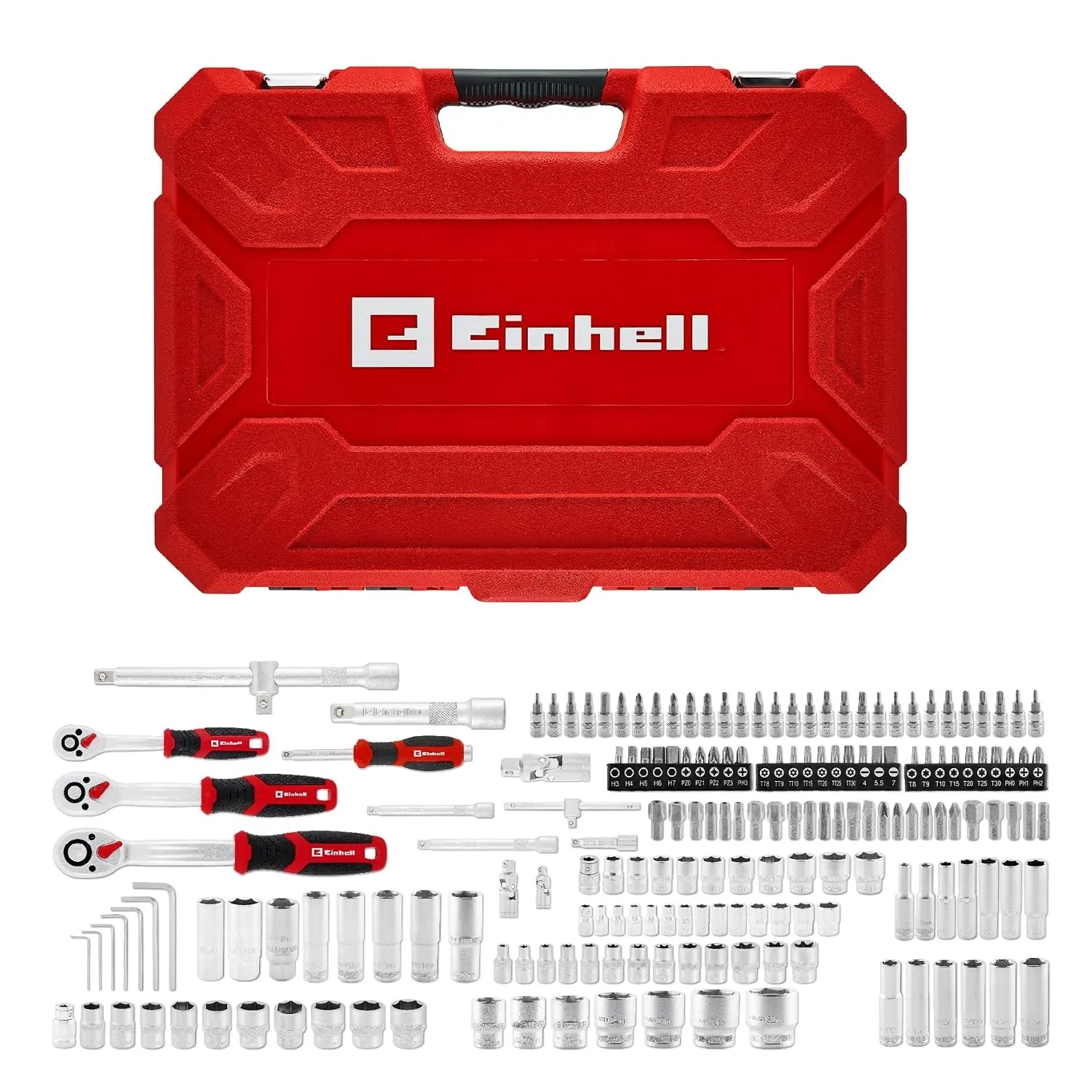 Einhell 181-tlg. Stecknuss- und Ratschen-Set